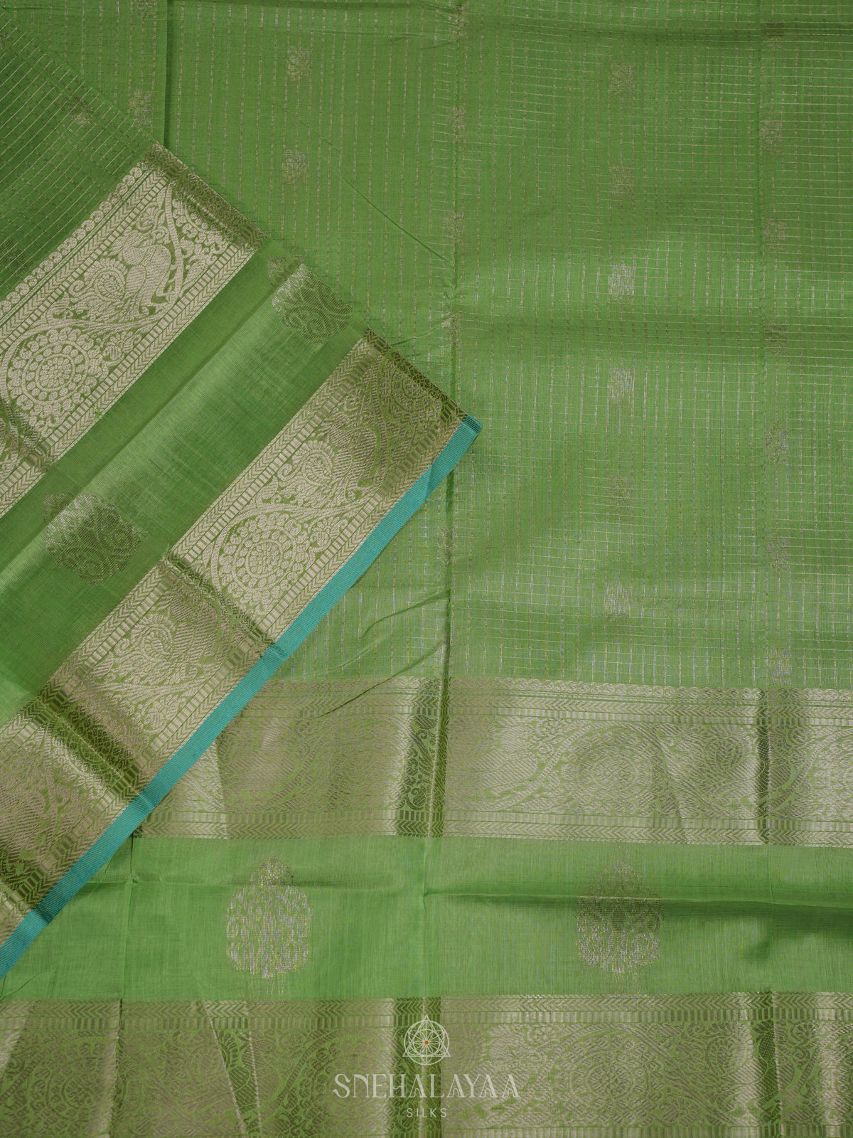 Green Kuppadam Silk Cotton