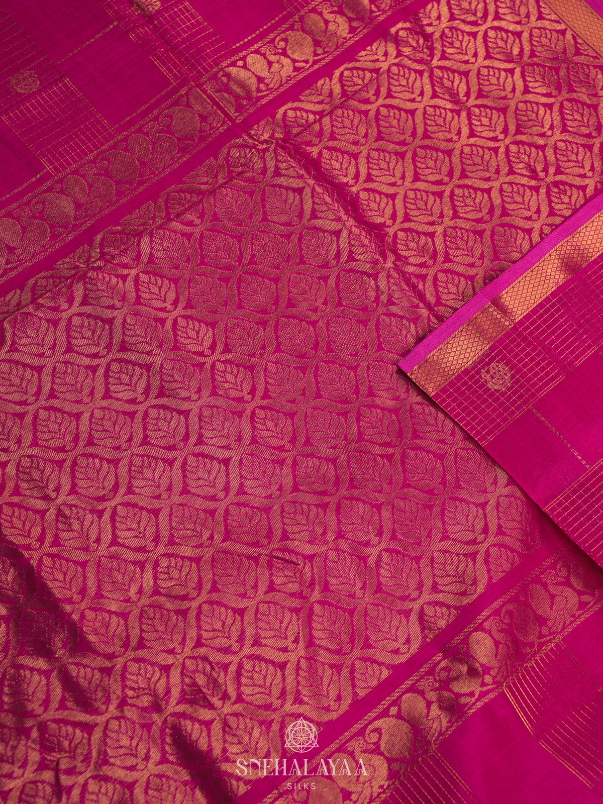 Pink Kuppadam Silk Cotton