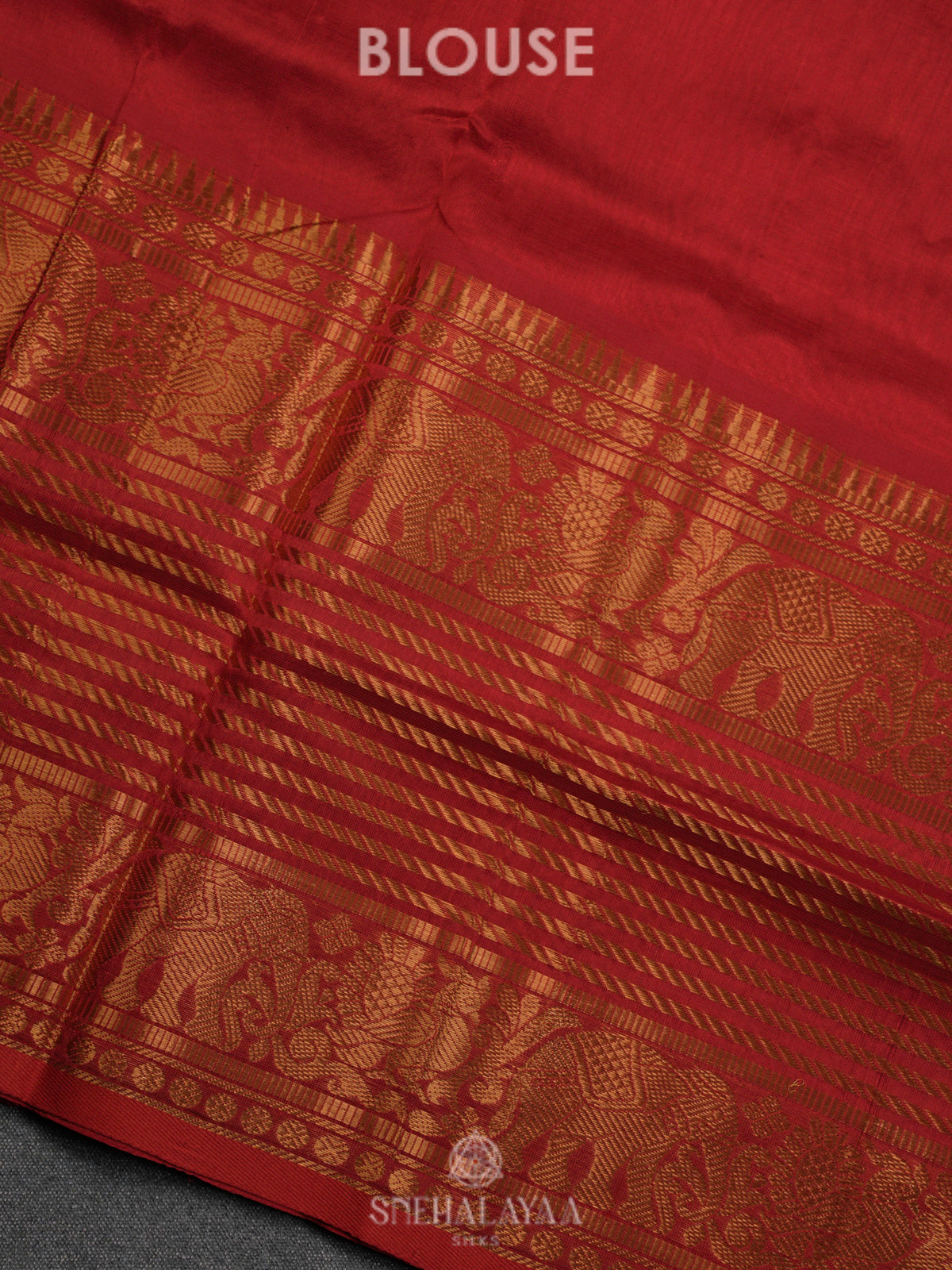 Red Kuppadam Silk Cotton
