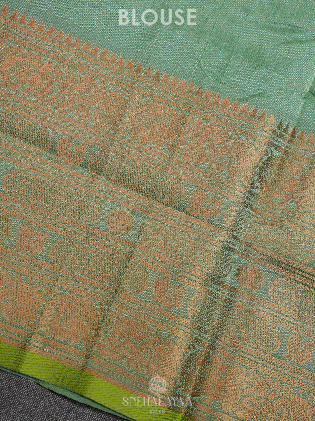 Mint Green Kuppadam Silk Cotton