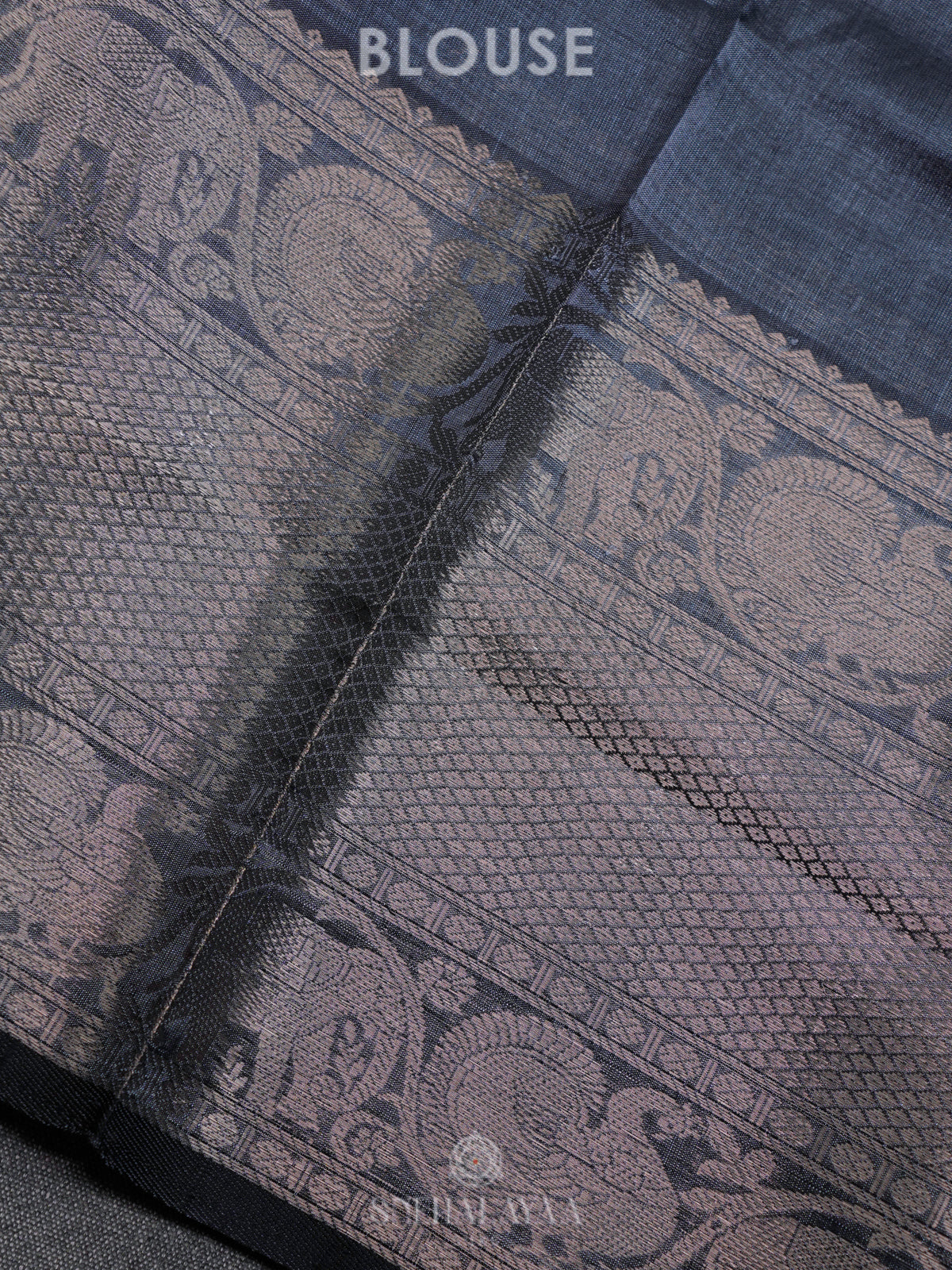 Grey Kuppadam Silk Cotton