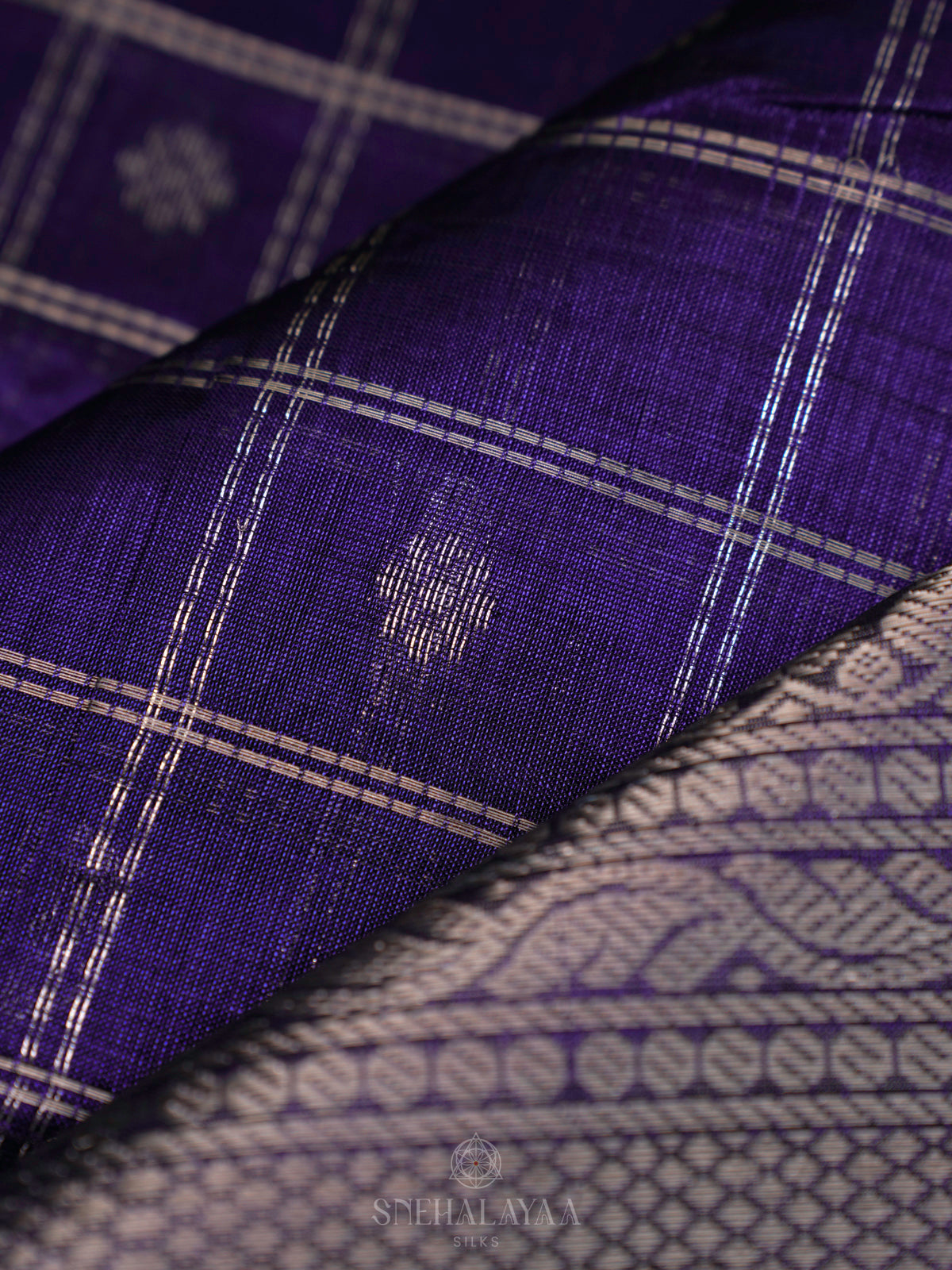 Purple Kuppadam Silk Cotton