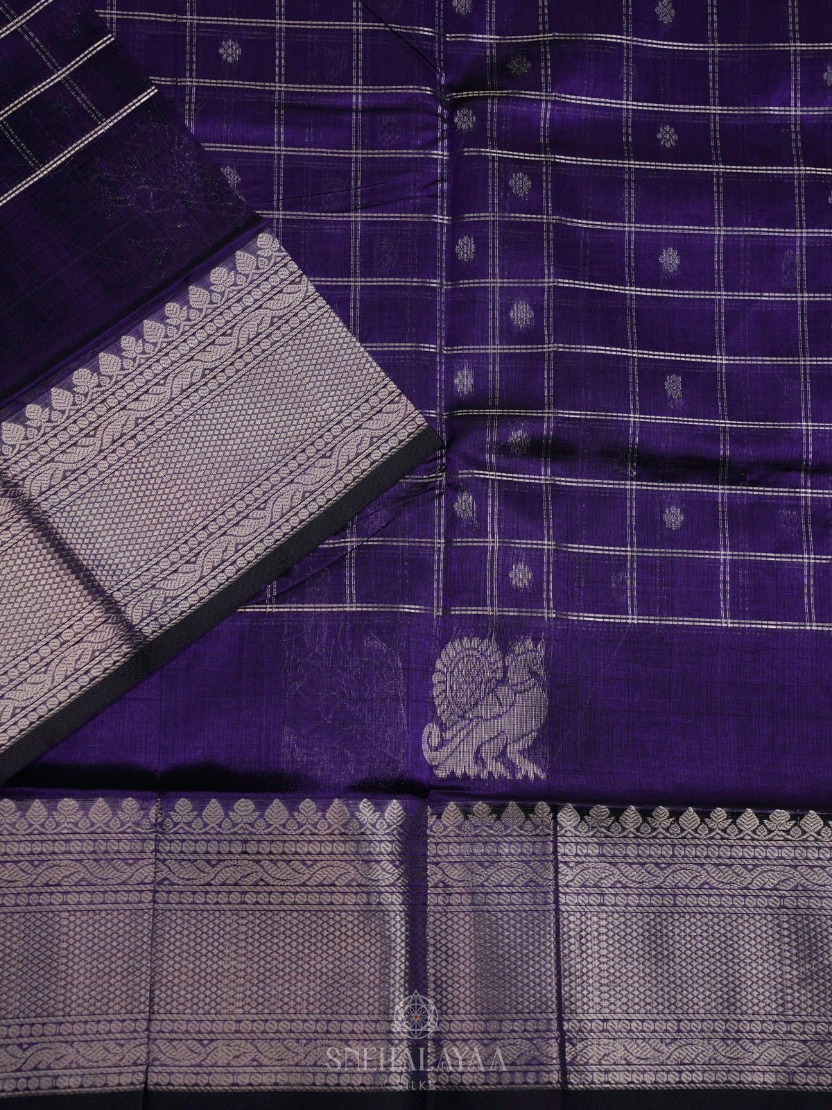Purple Kuppadam Silk Cotton