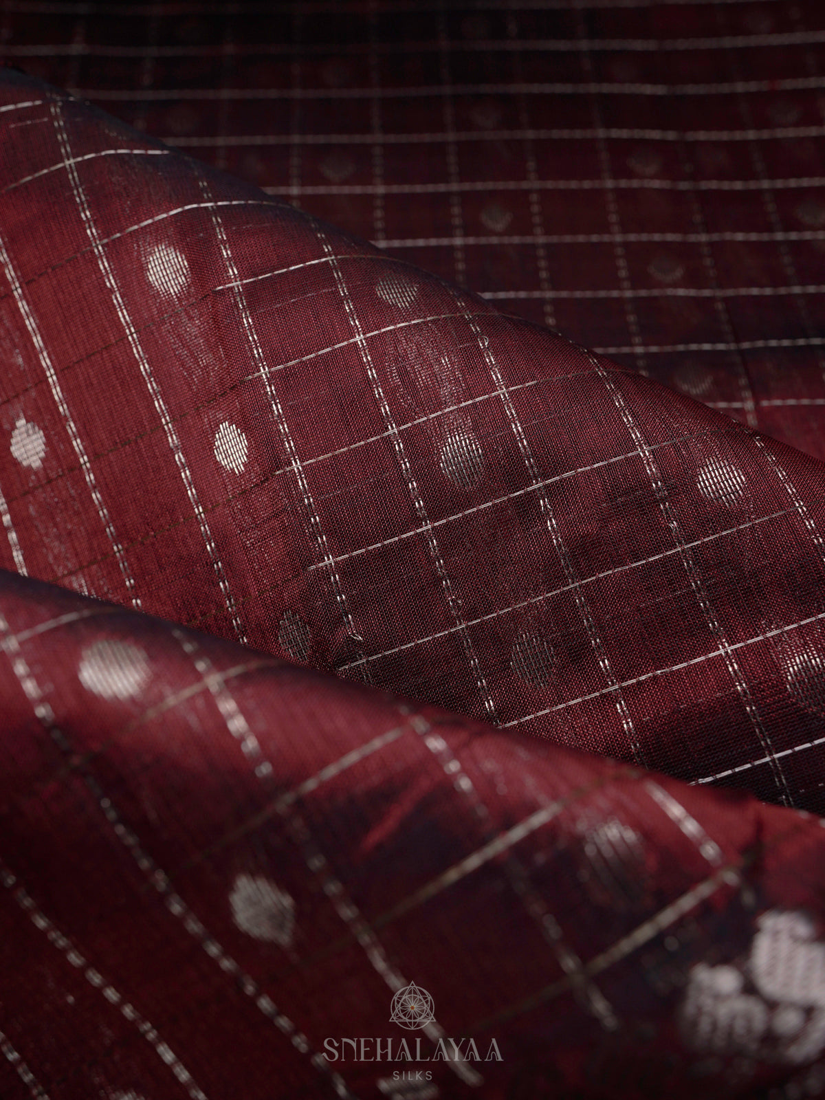 Maroon Kuppadam Silk Cotton