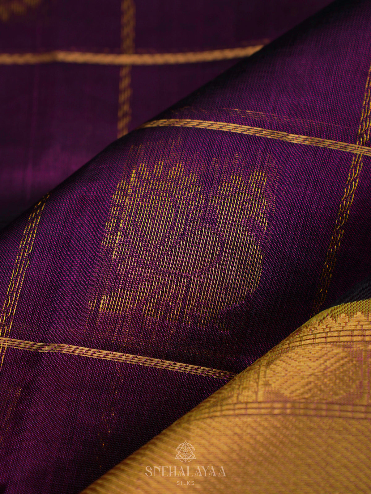 Purple Kuppadam Silk Cotton