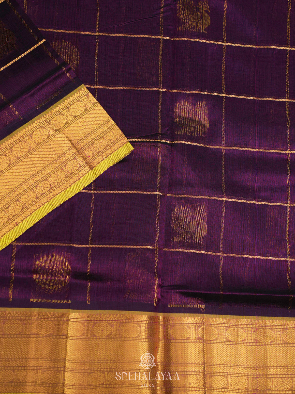 Purple Kuppadam Silk Cotton