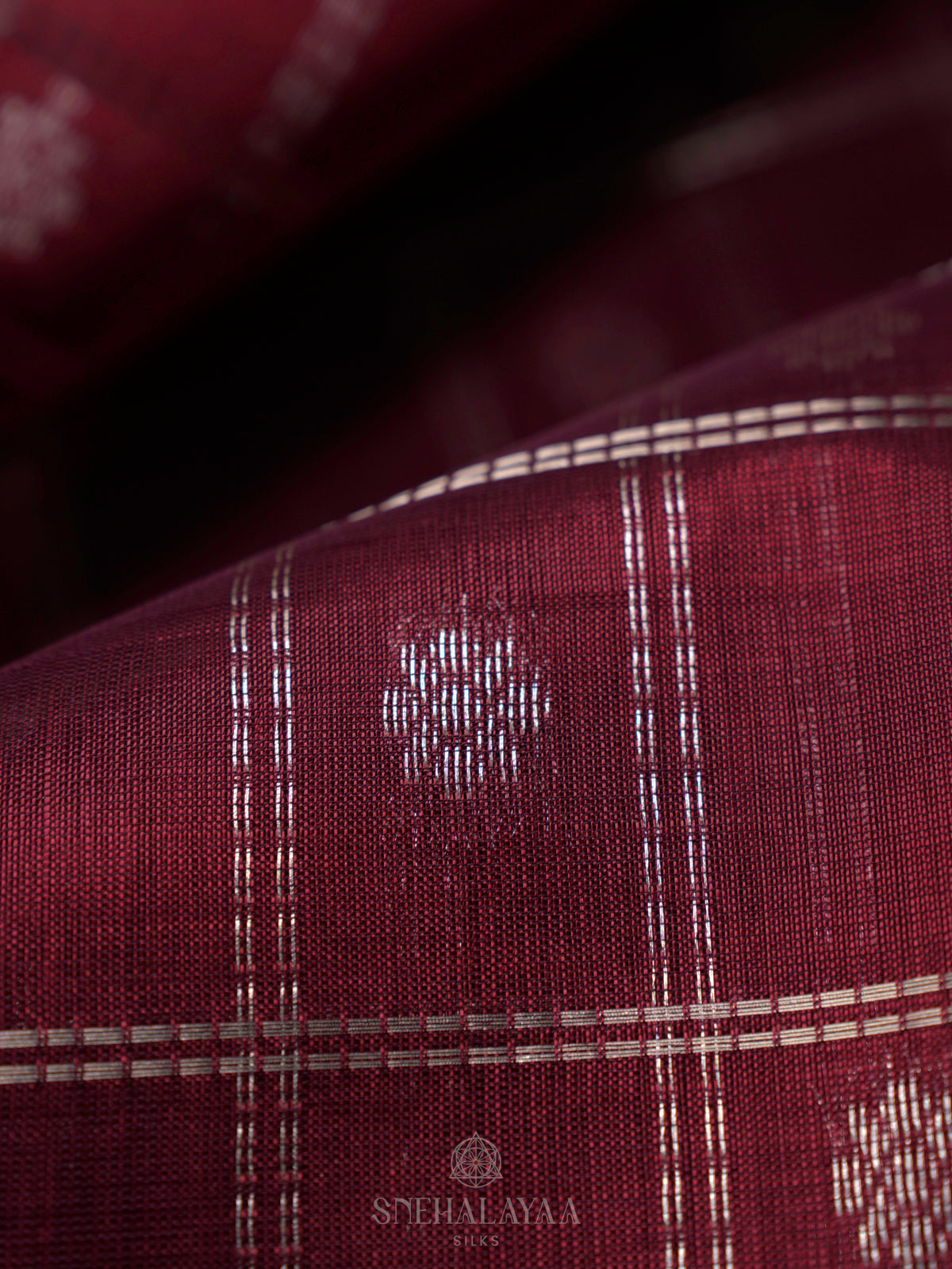 Maroon Kuppadam Silk Cotton