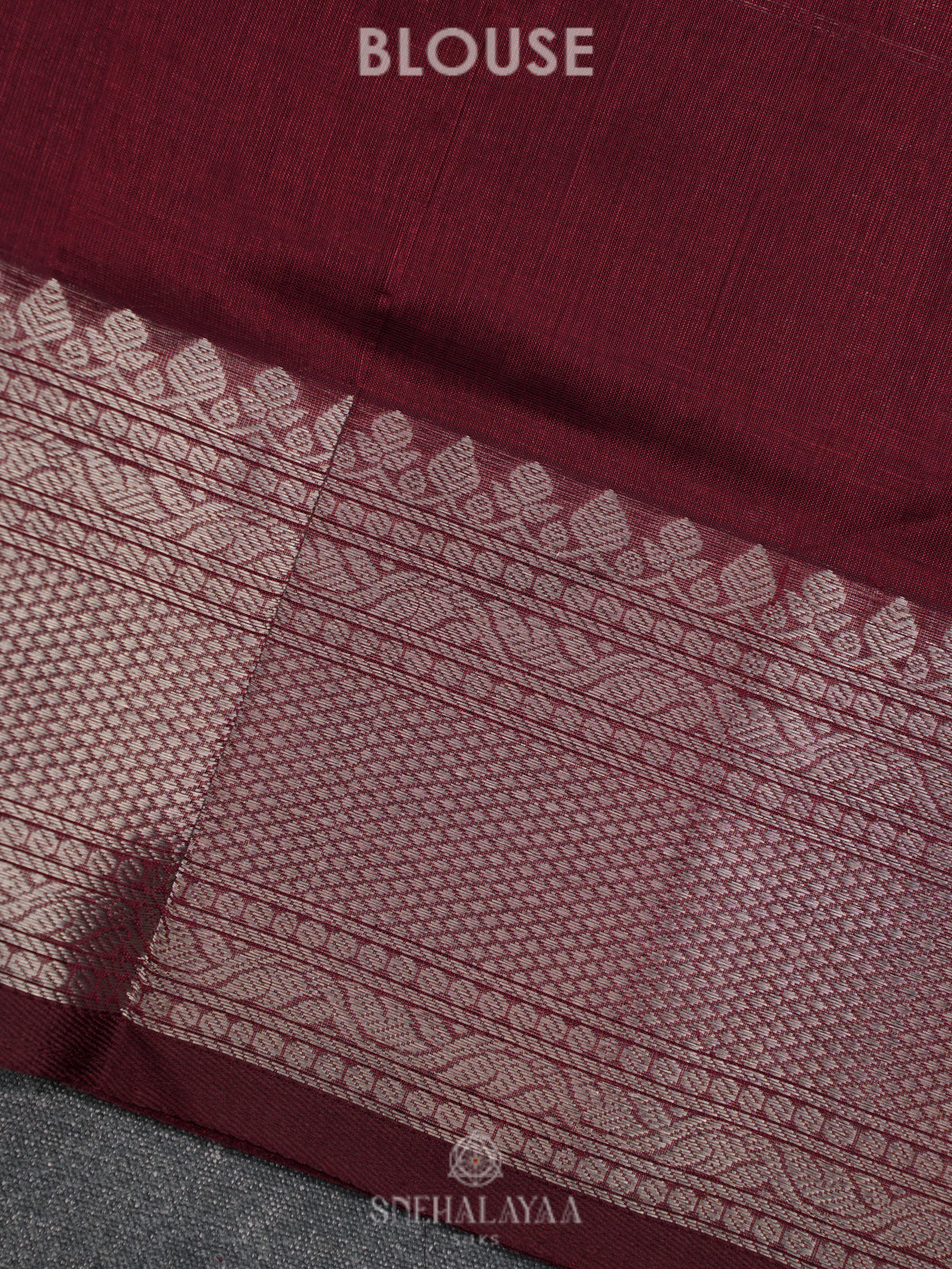 Maroon Kuppadam Silk Cotton