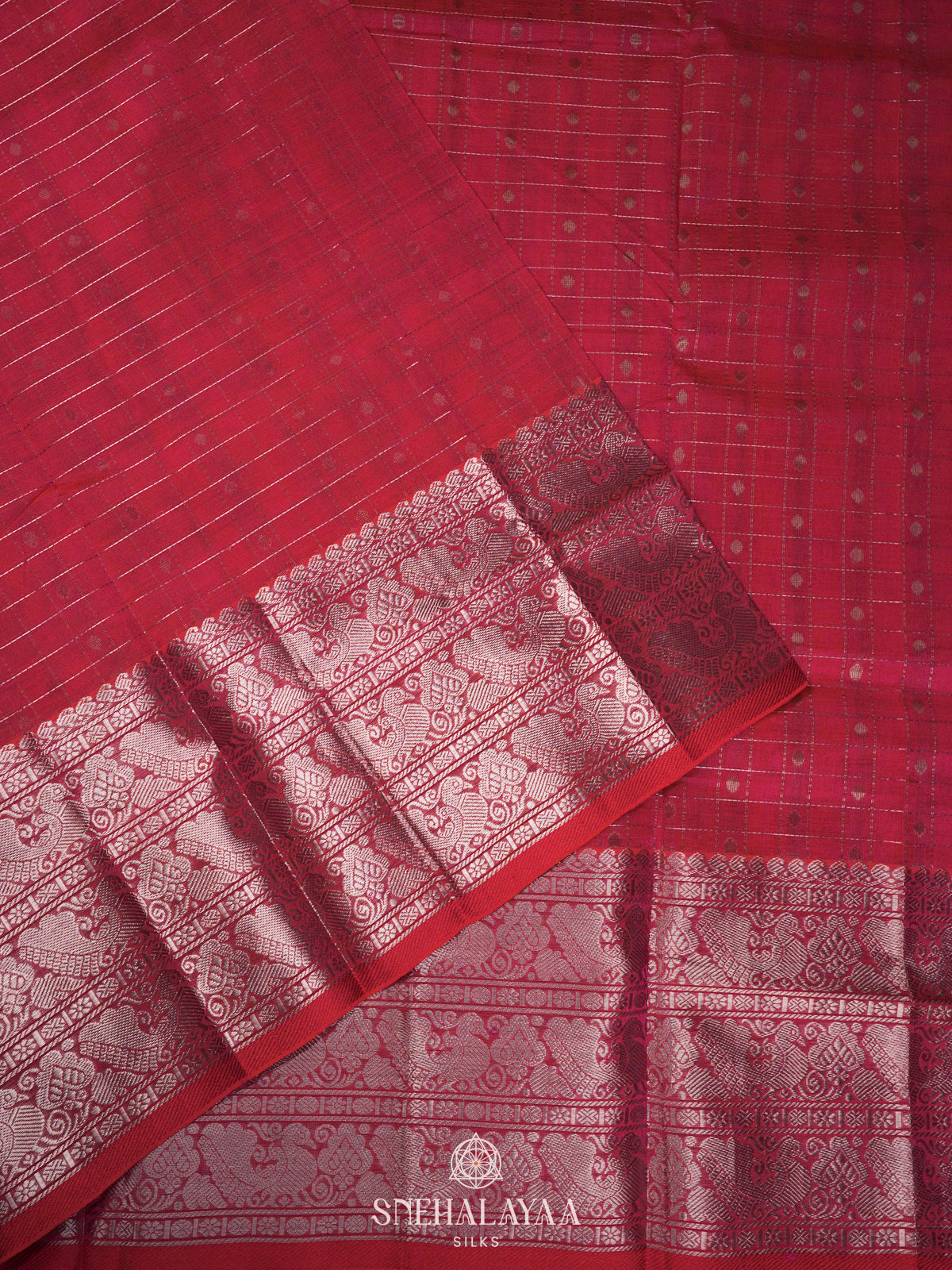 Pink Kuppadam Silk Cotton