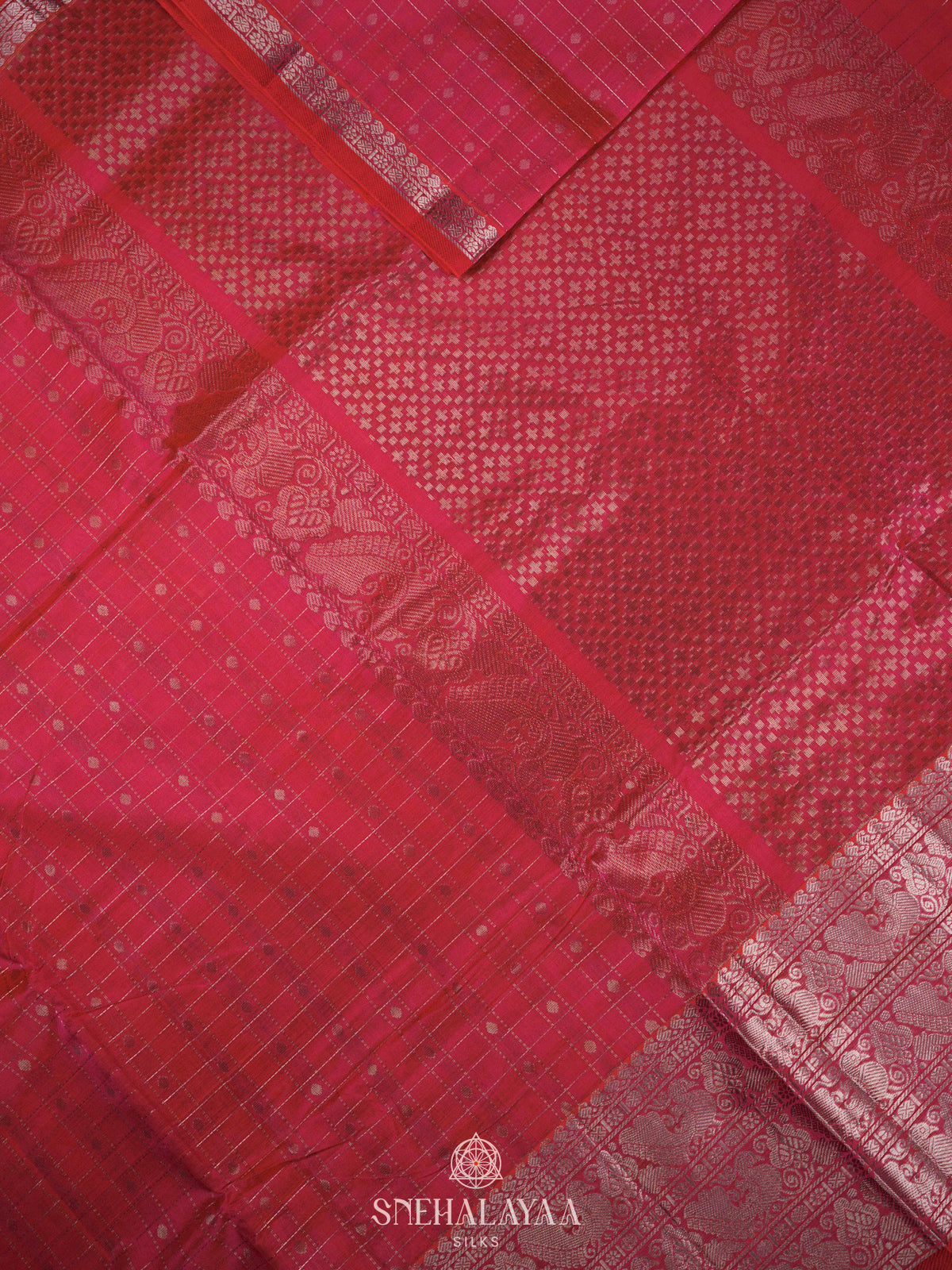 Pink Kuppadam Silk Cotton