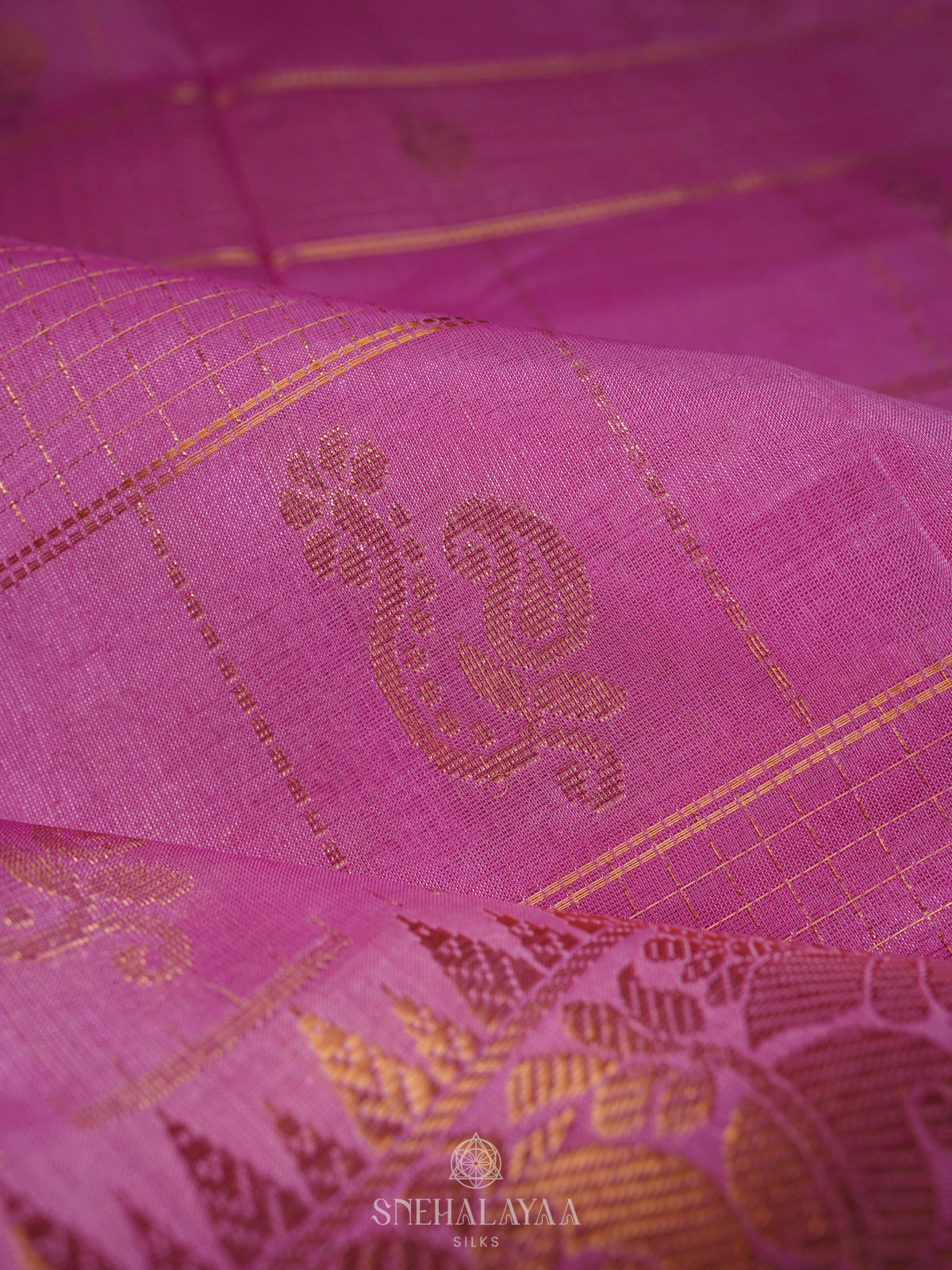 Pink Kuppadam Silk Cotton