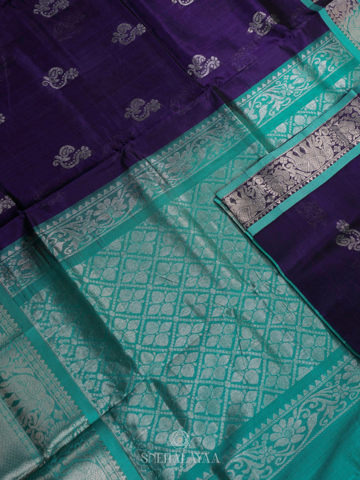 Purple Kuppadam Silk Cotton