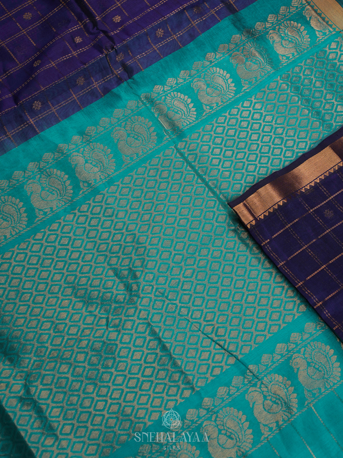 Purple Kuppadam Silk Cotton