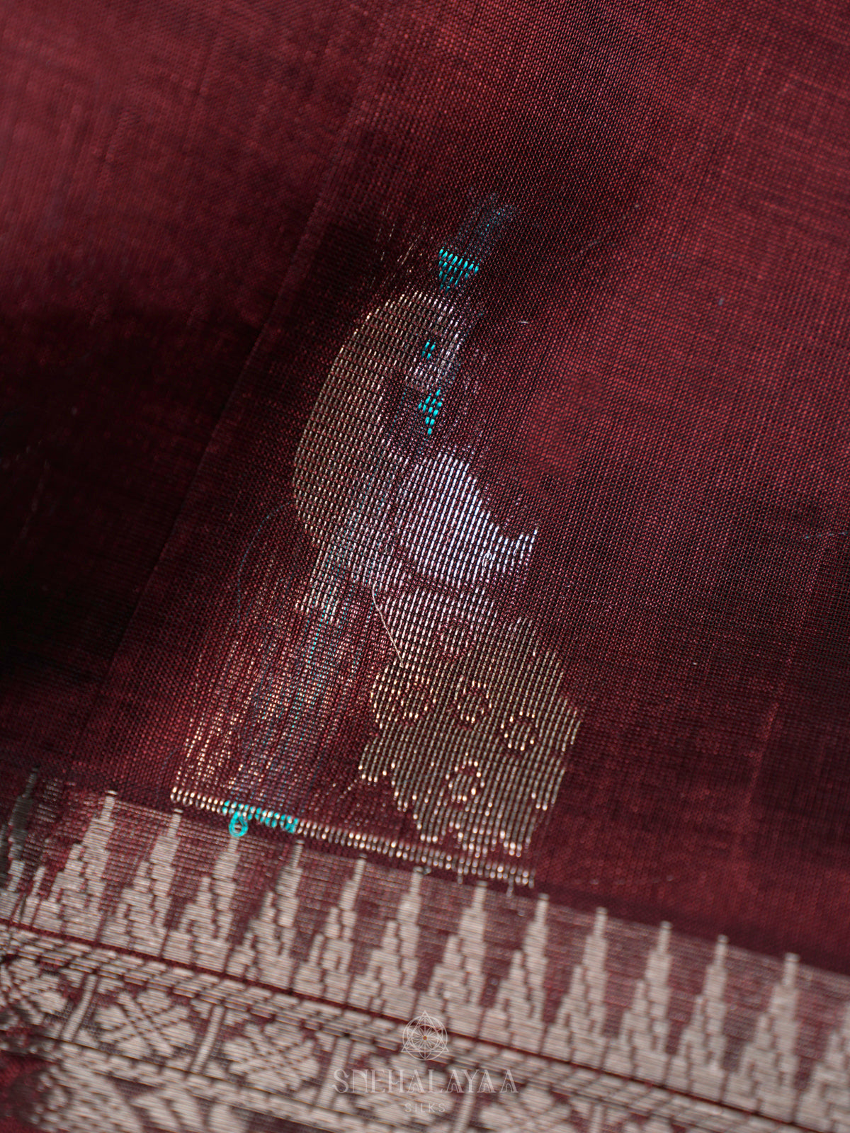 Maroon Kuppadam Silk Cotton