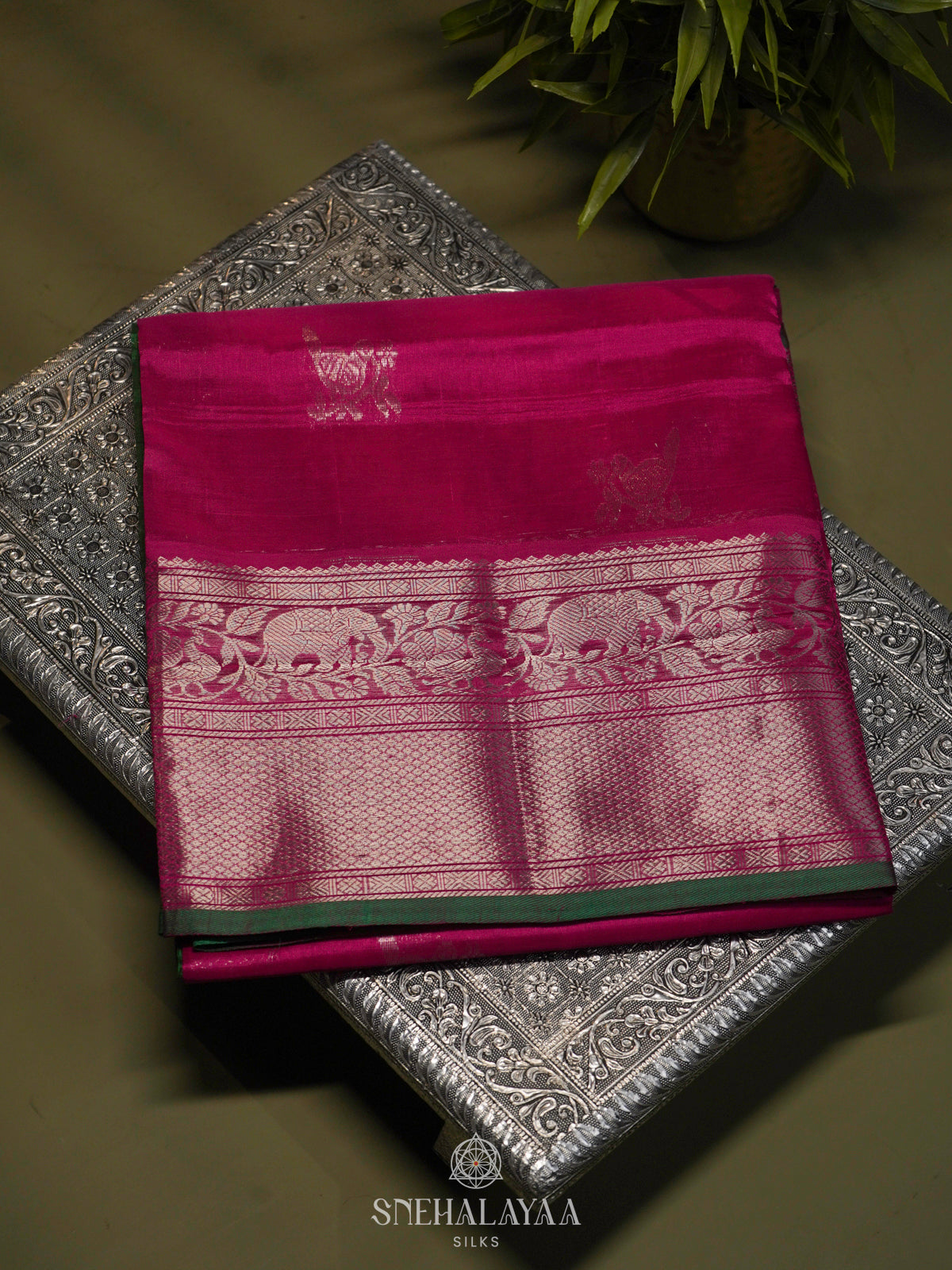 Pink Kuppadam Silk Cotton