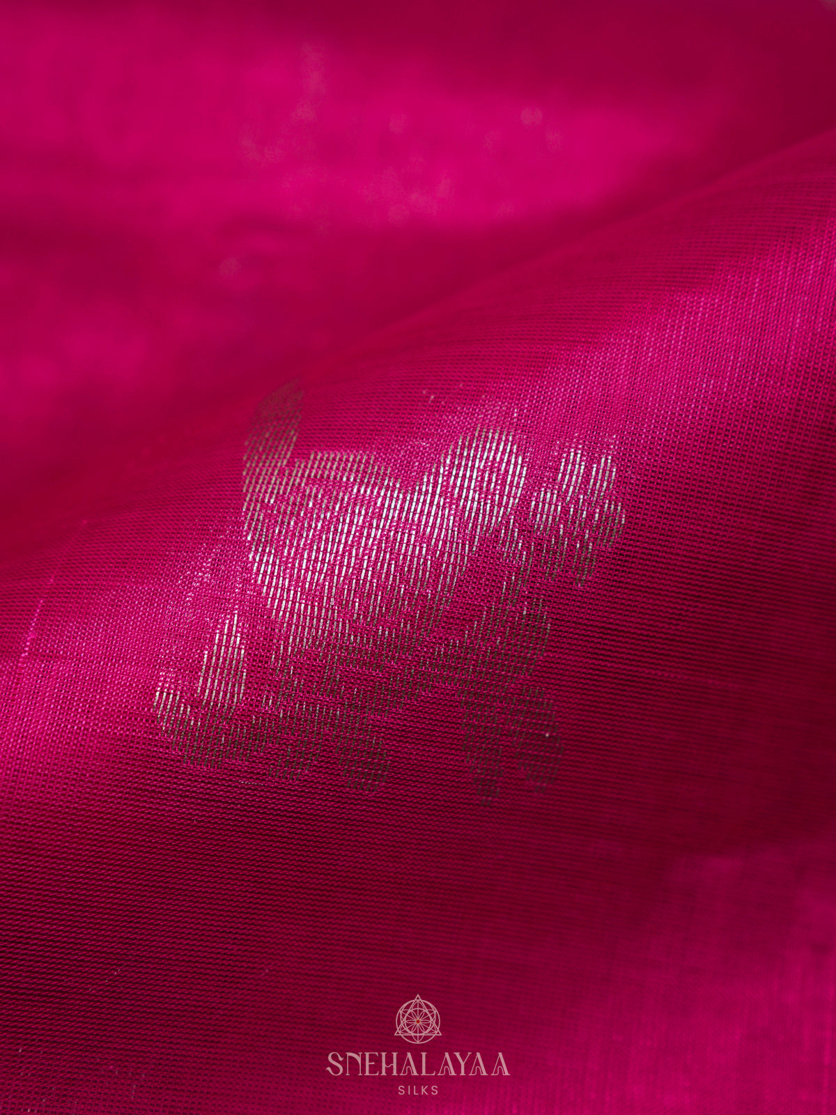 Pink Kuppadam Silk Cotton