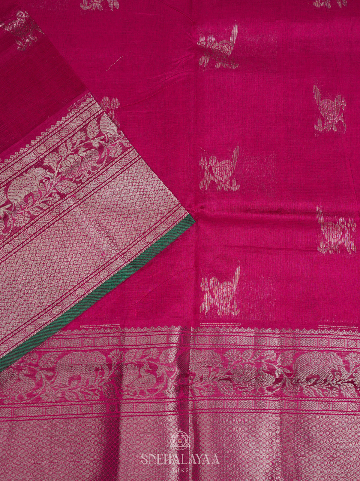 Pink Kuppadam Silk Cotton
