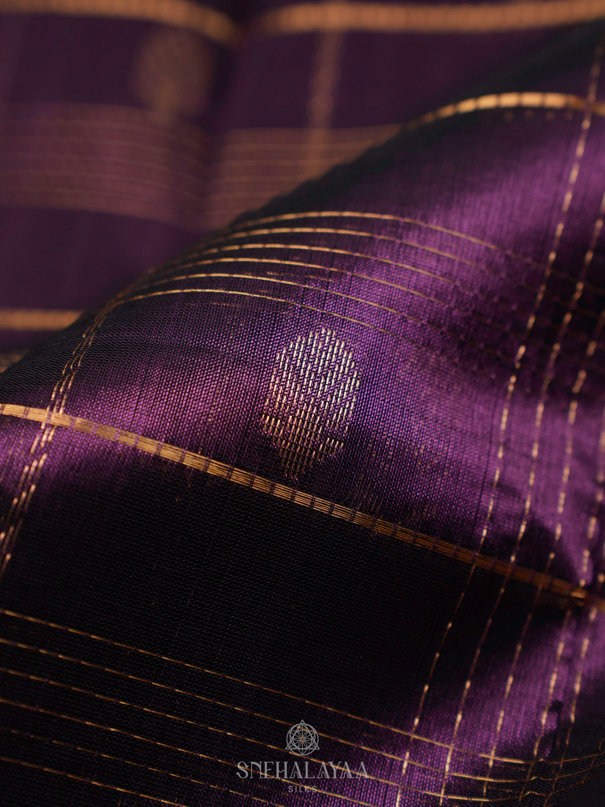 Purple Kuppadam Silk Cotton