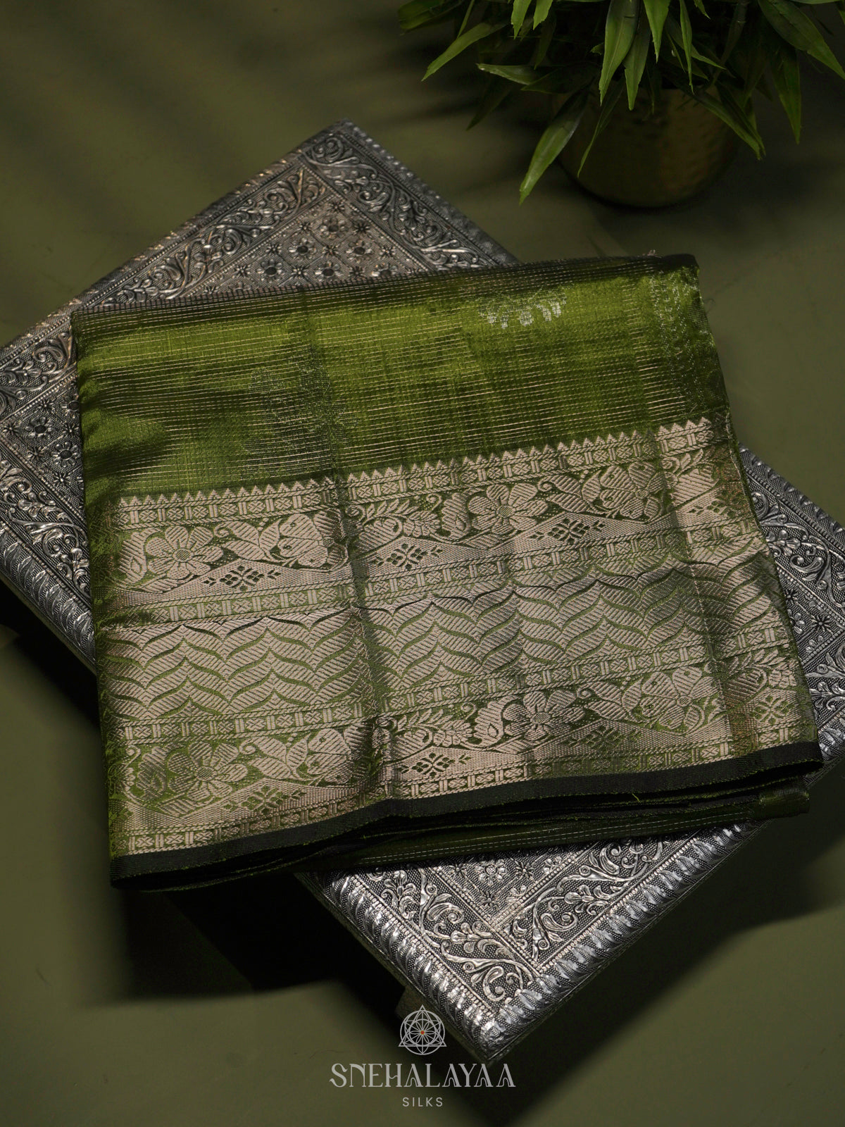 Green Kuppadam Silk Cotton