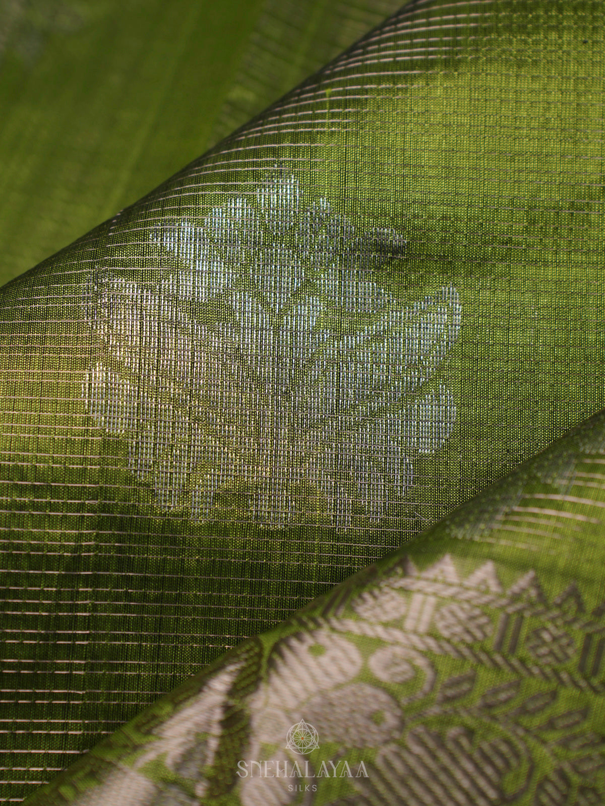 Green Kuppadam Silk Cotton
