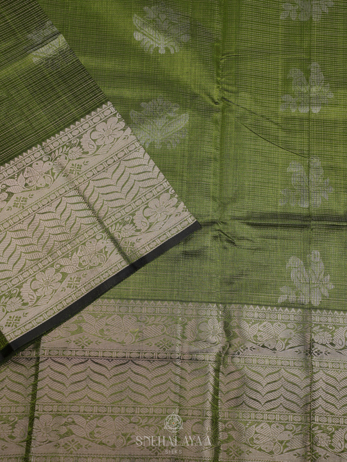 Green Kuppadam Silk Cotton