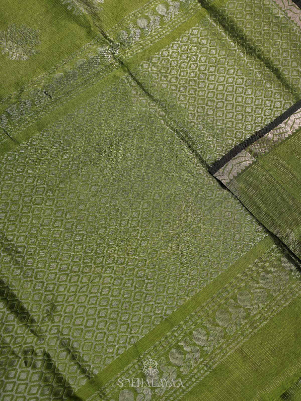Green Kuppadam Silk Cotton