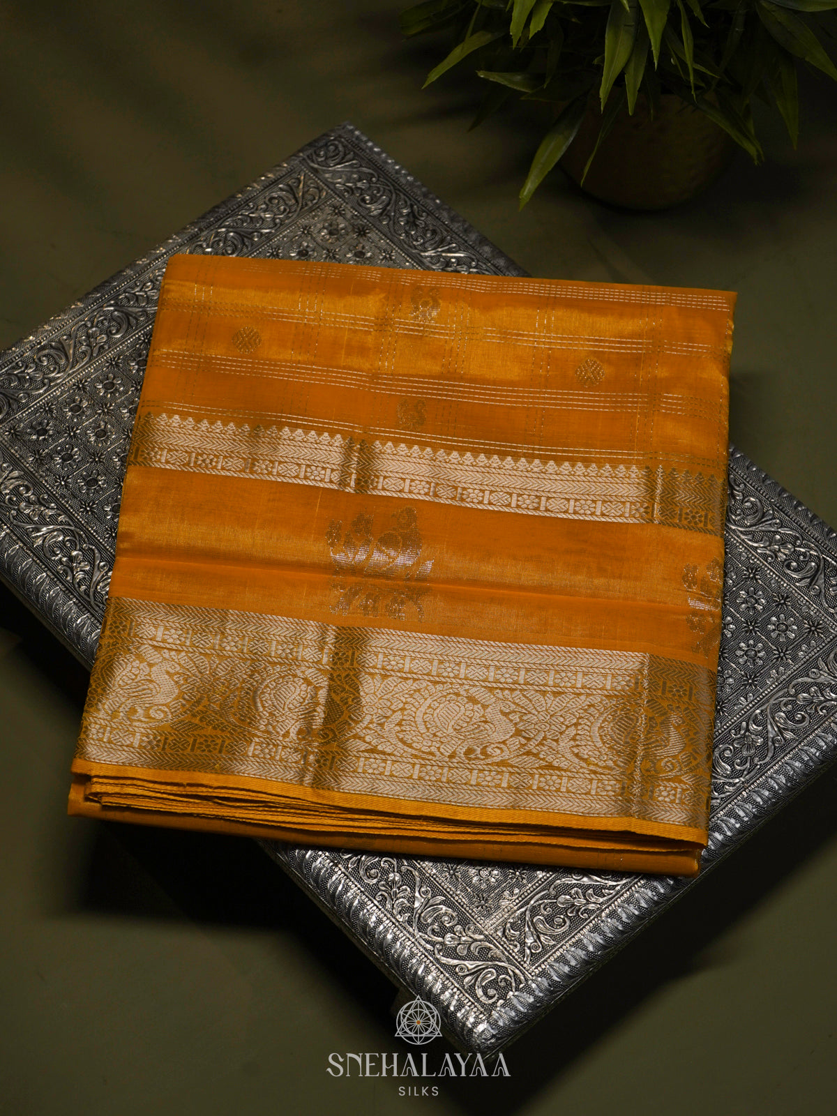 Mango Yellow Kuppadam Silk Cotton
