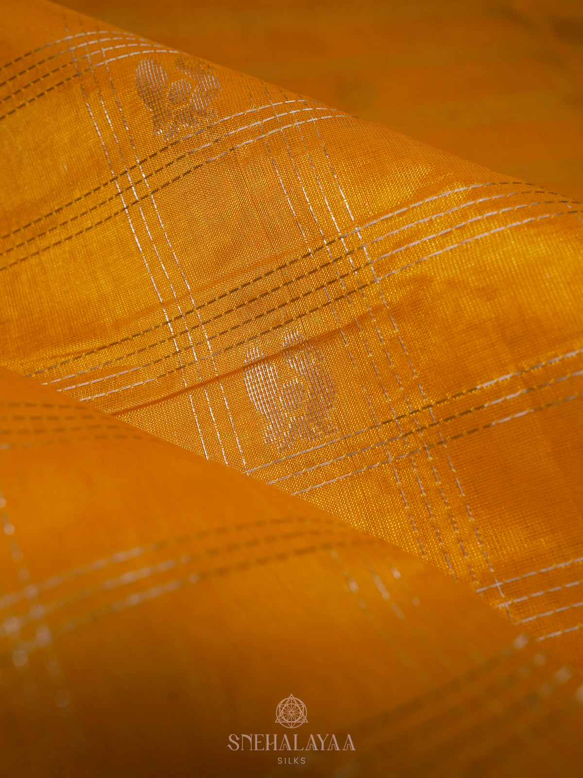 Mango Yellow Kuppadam Silk Cotton