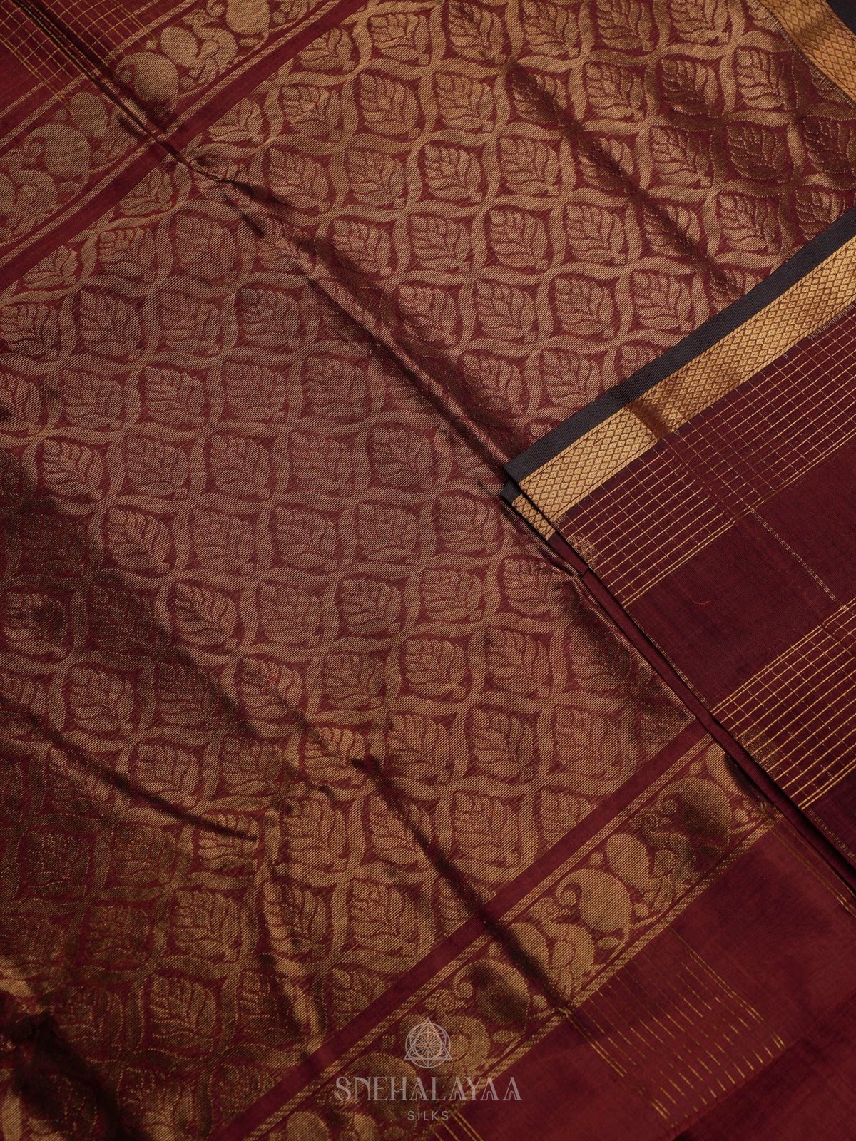 Maroon Kuppadam Silk Cotton