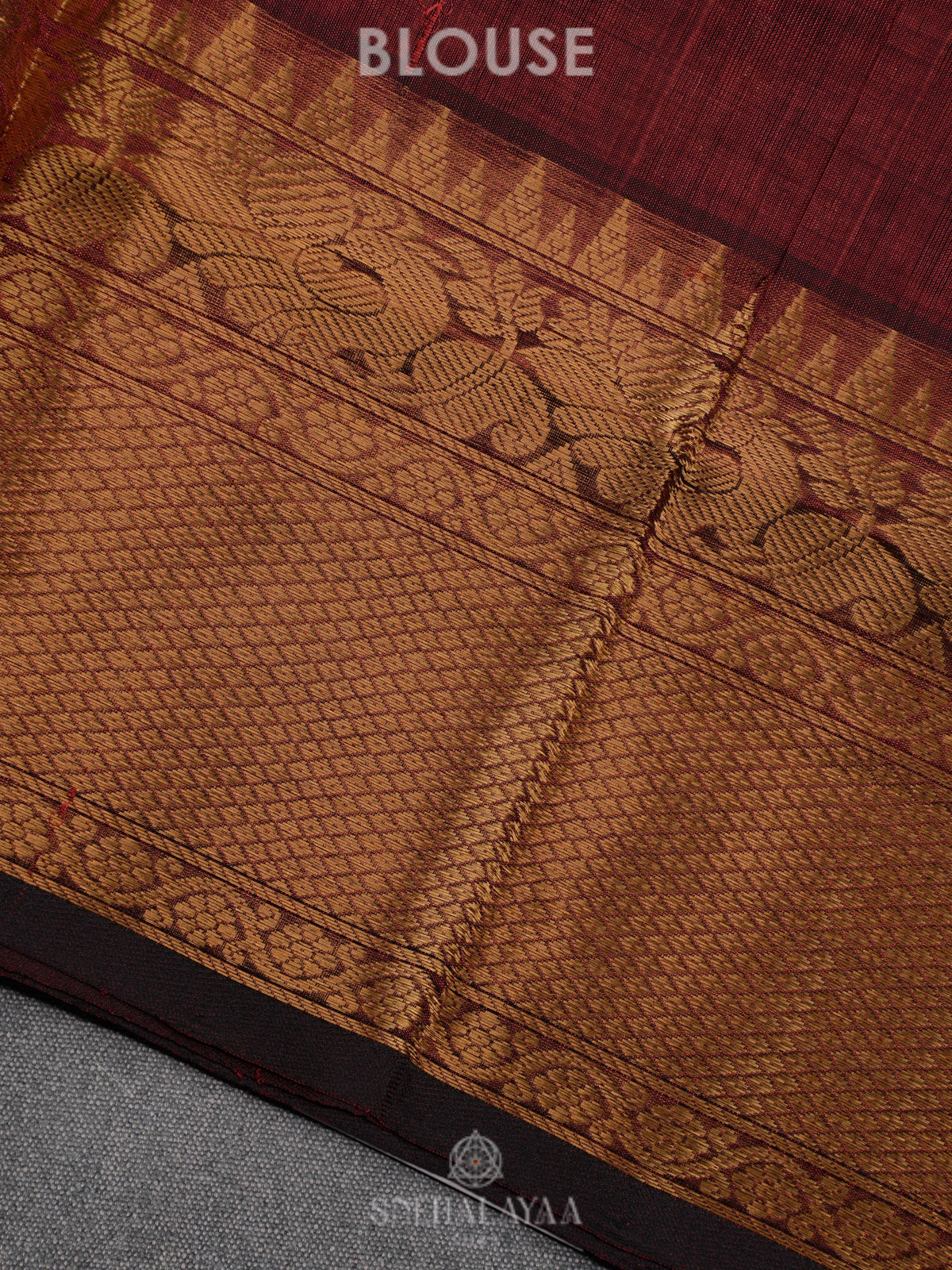 Maroon Kuppadam Silk Cotton