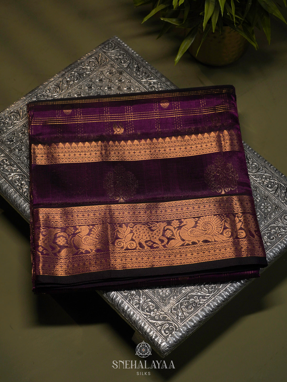 Magenta Kuppadam Silk Cotton