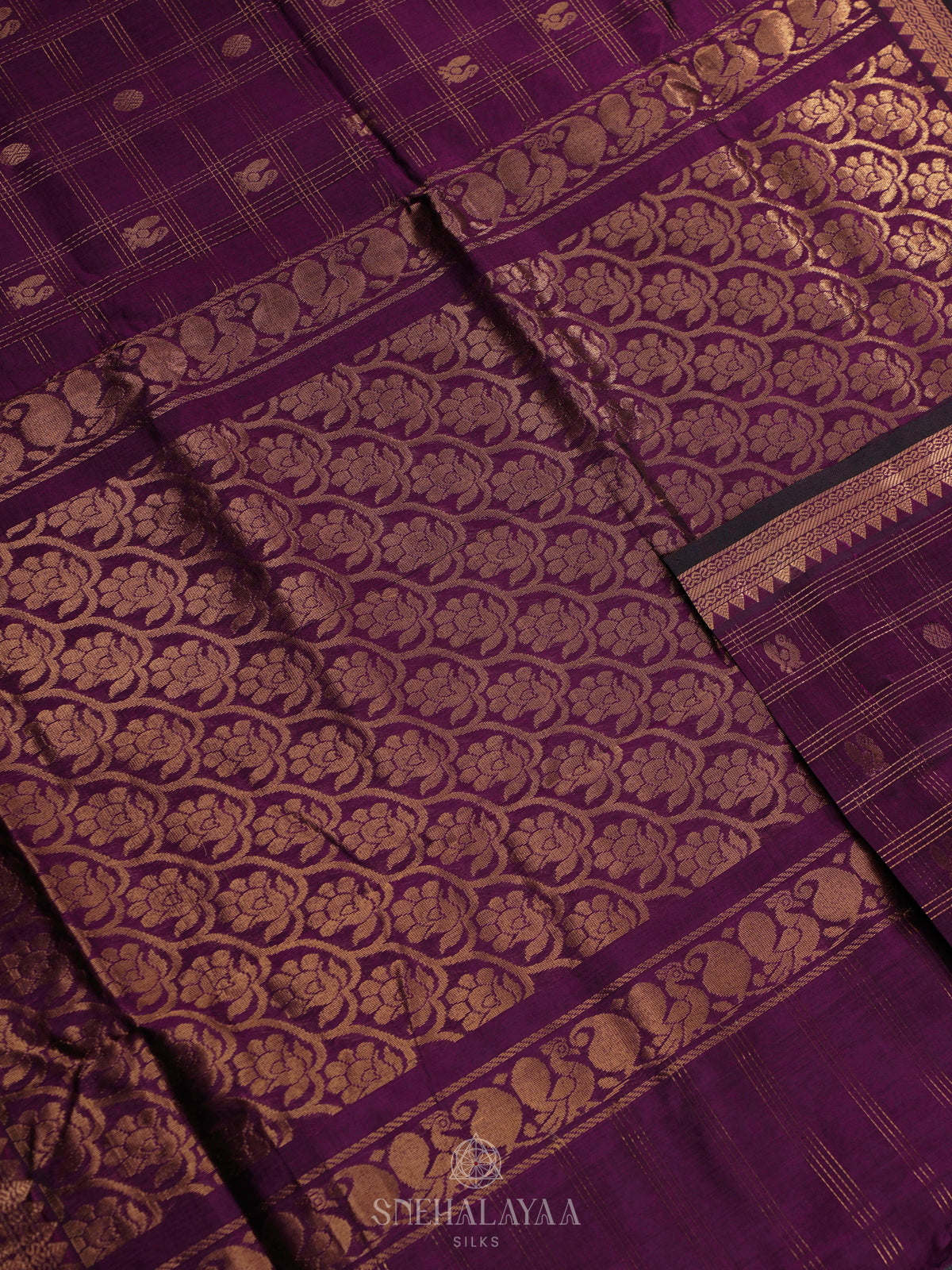 Magenta Kuppadam Silk Cotton