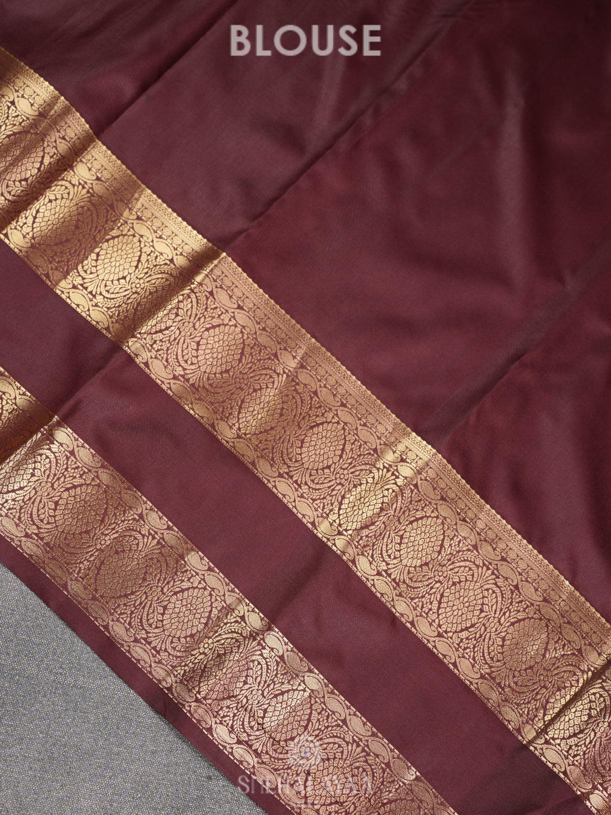 Coffee Brown Art Silk Sraee