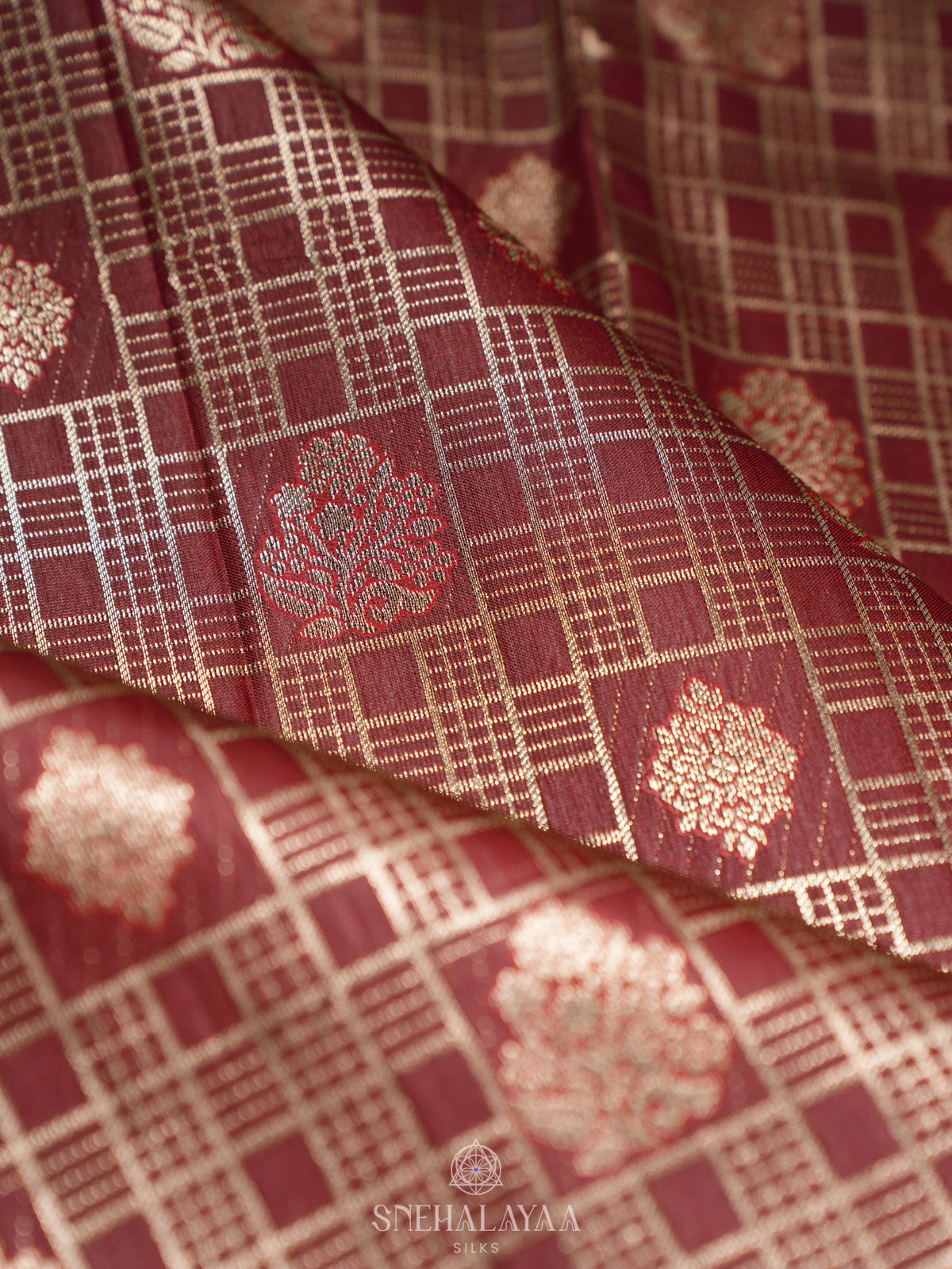 Coffee Brown Art Silk Sraee
