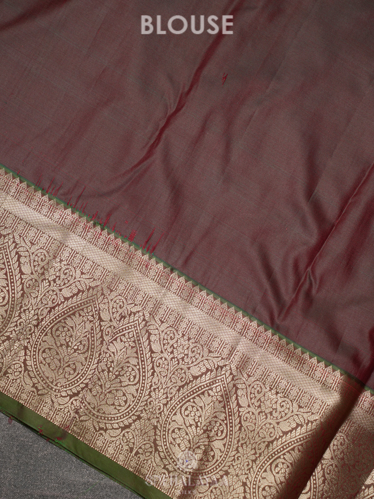 Coffee Brown Art Silk Sraee