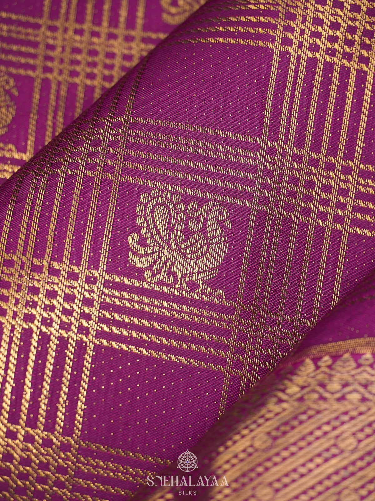 Magenta Pink Art Silk Sraee