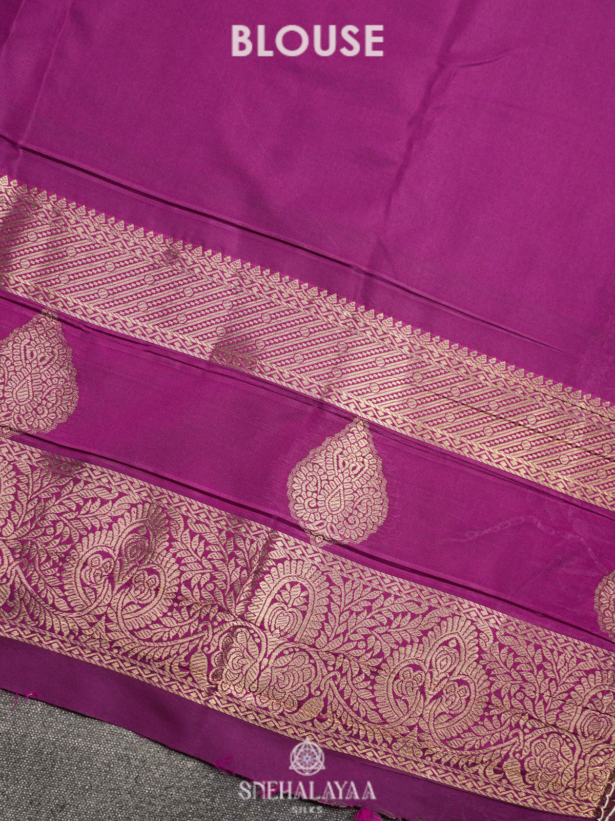 Magenta Pink Art Silk Sraee