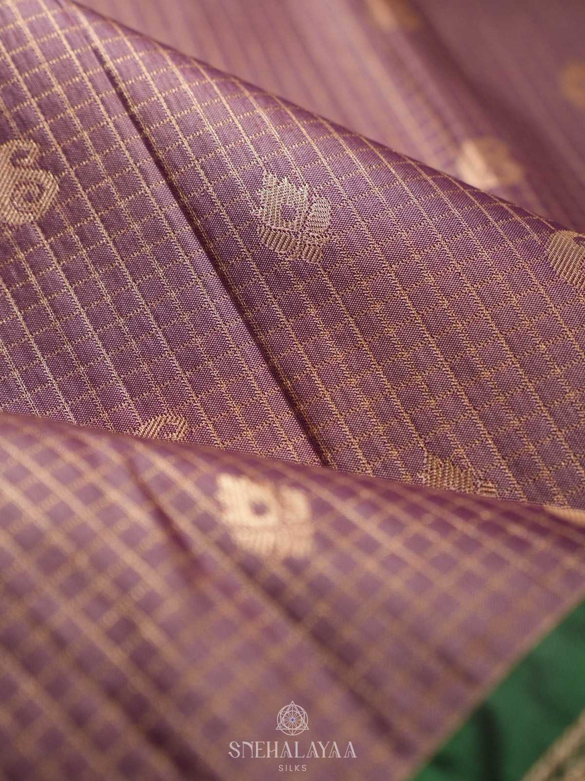 Brown Art Silk Sraee