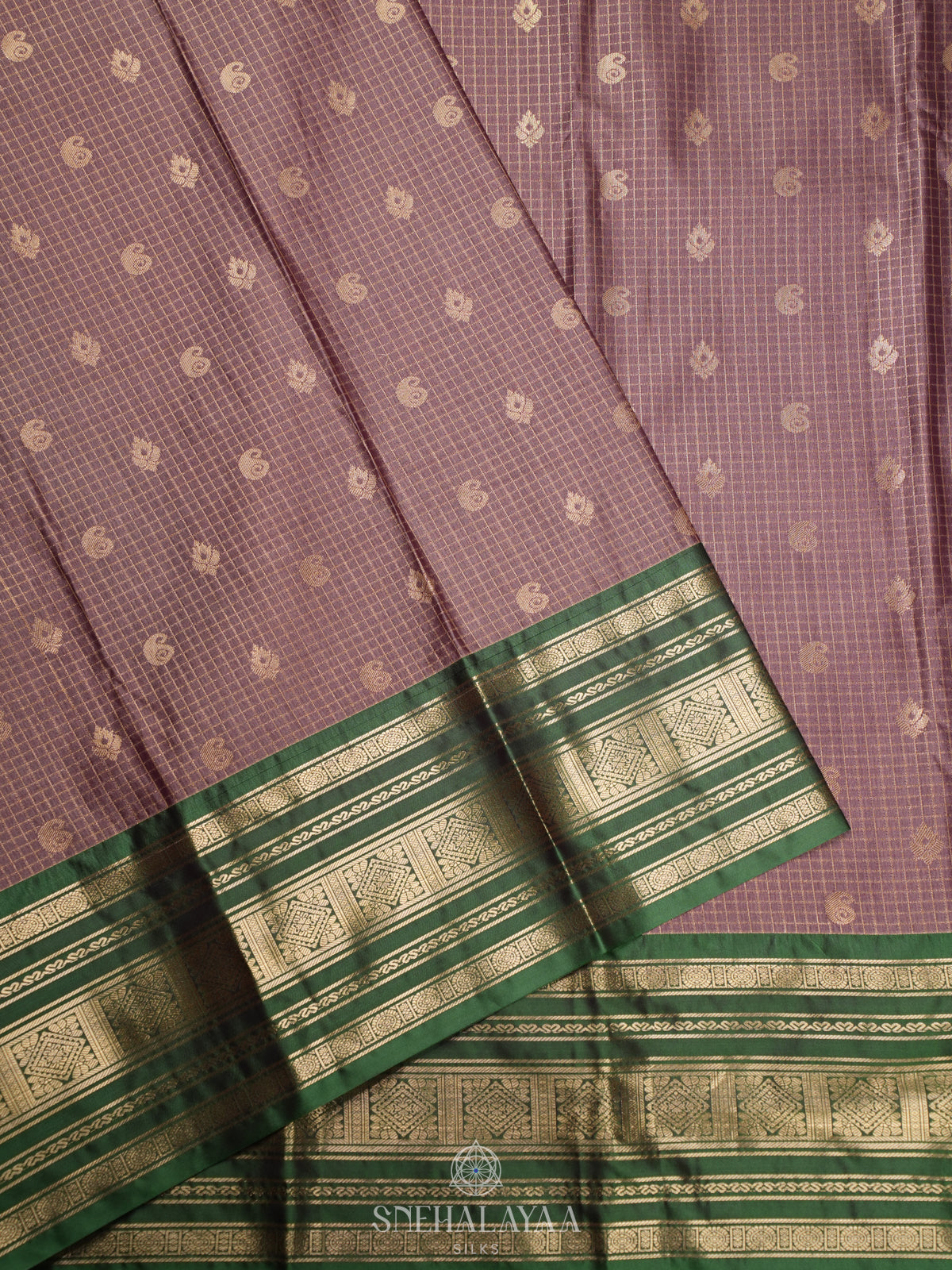 Brown Art Silk Sraee