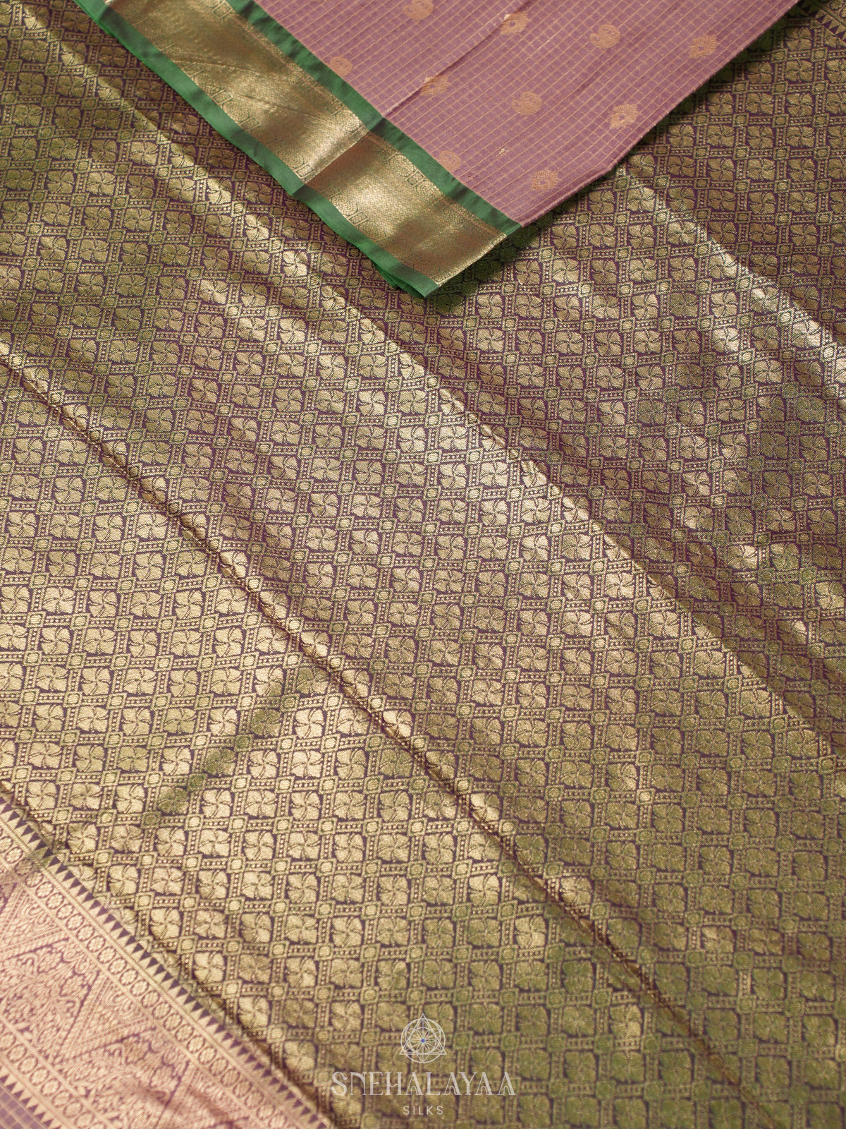 Brown Art Silk Sraee