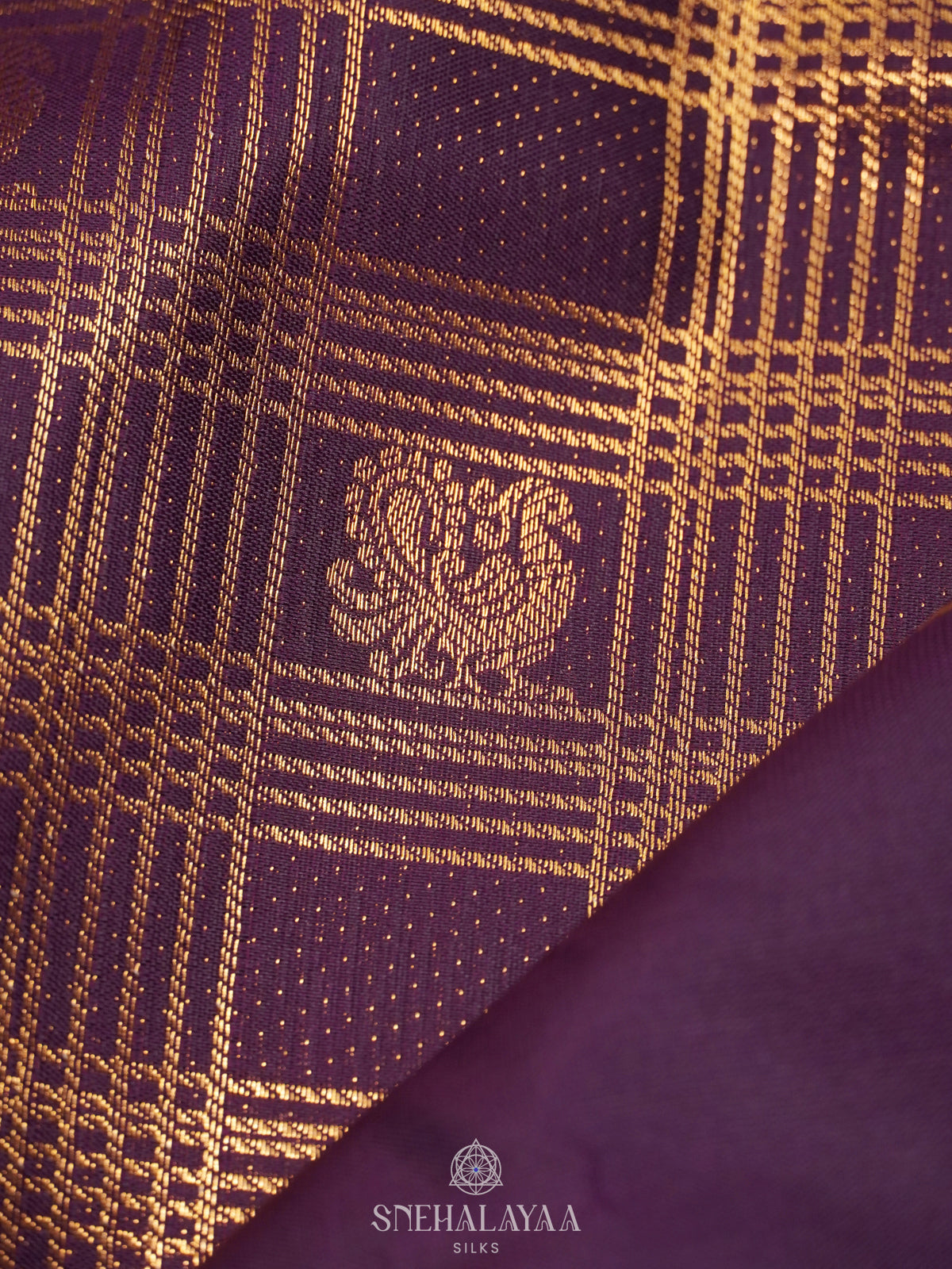 Purple Art Silk Sraee
