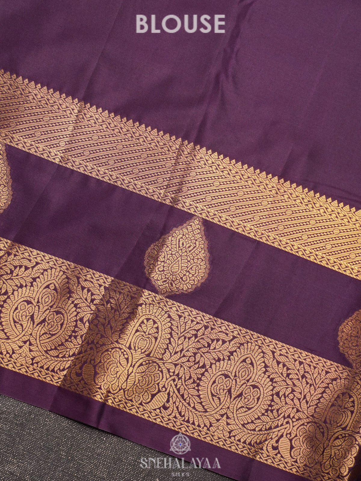 Purple Art Silk Sraee