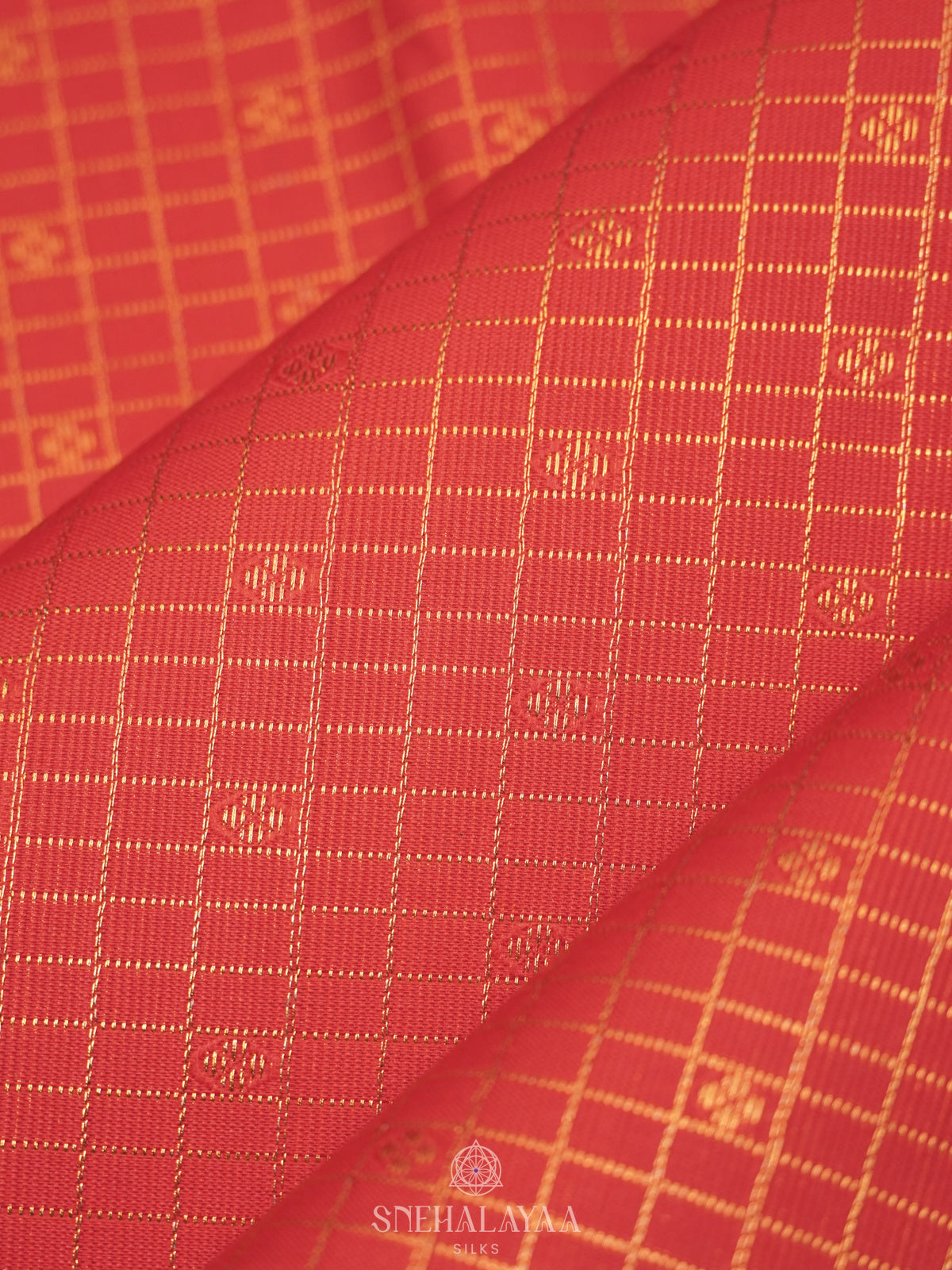 Orange Art Silk Sraee