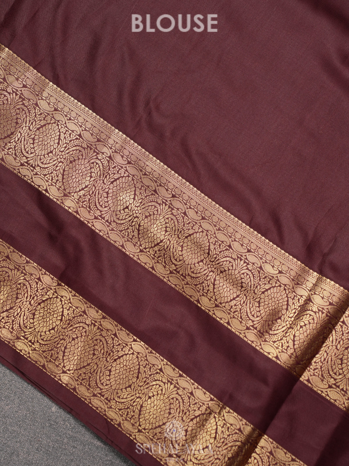 Coffee Brown Art Silk Sraee