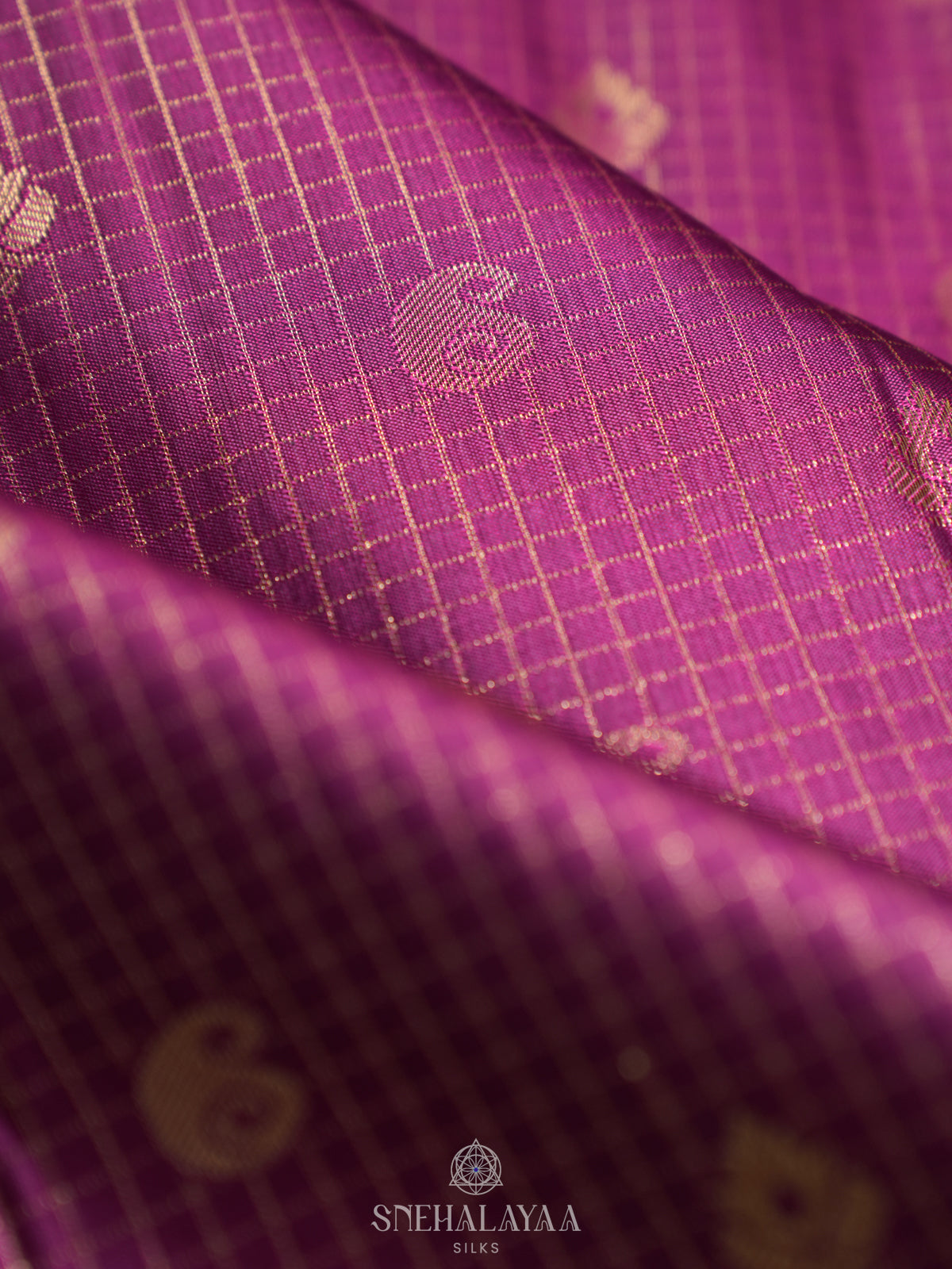 Magenta Pink Art Silk Sraee