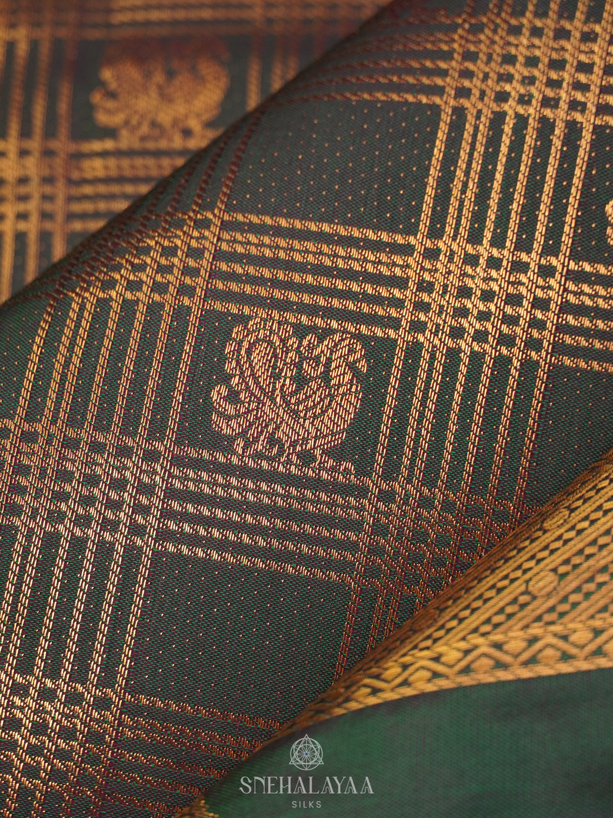 Forest Green Art Silk Sraee