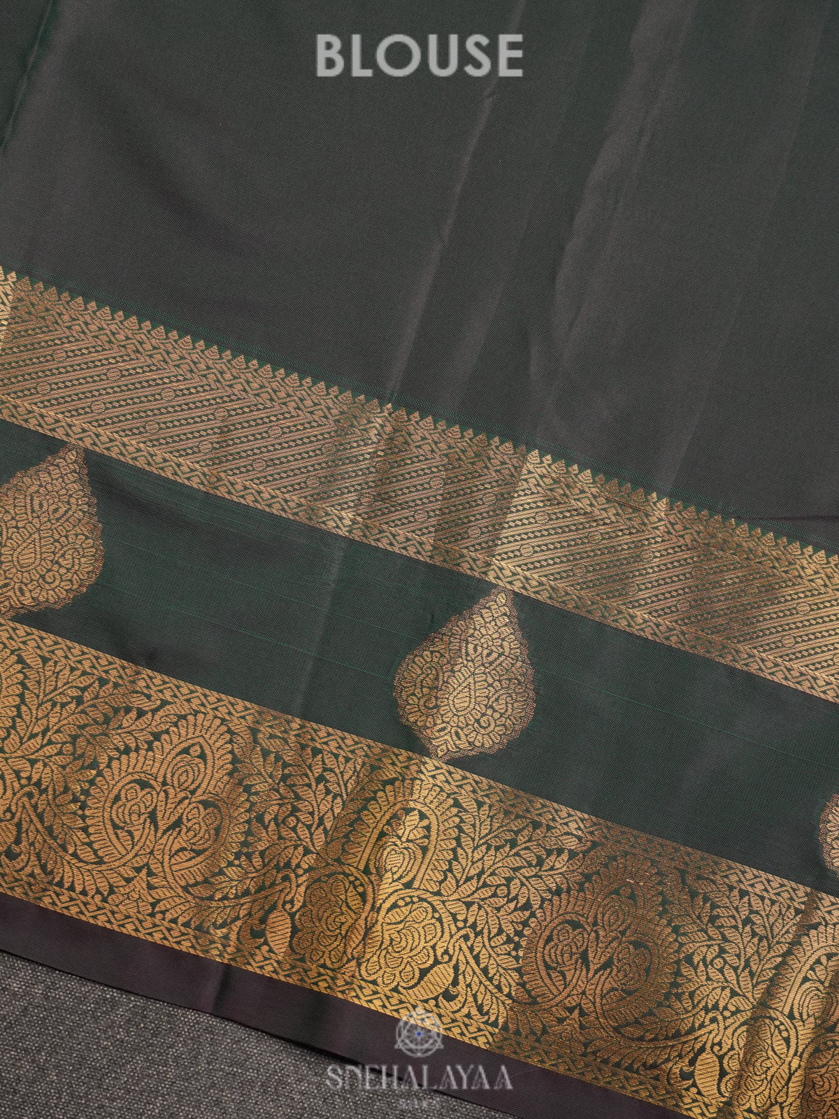 Forest Green Art Silk Sraee