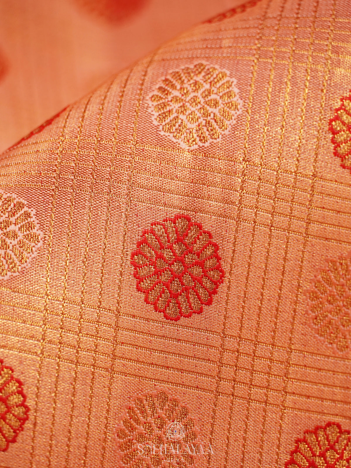 Orange Art Silk Sraee