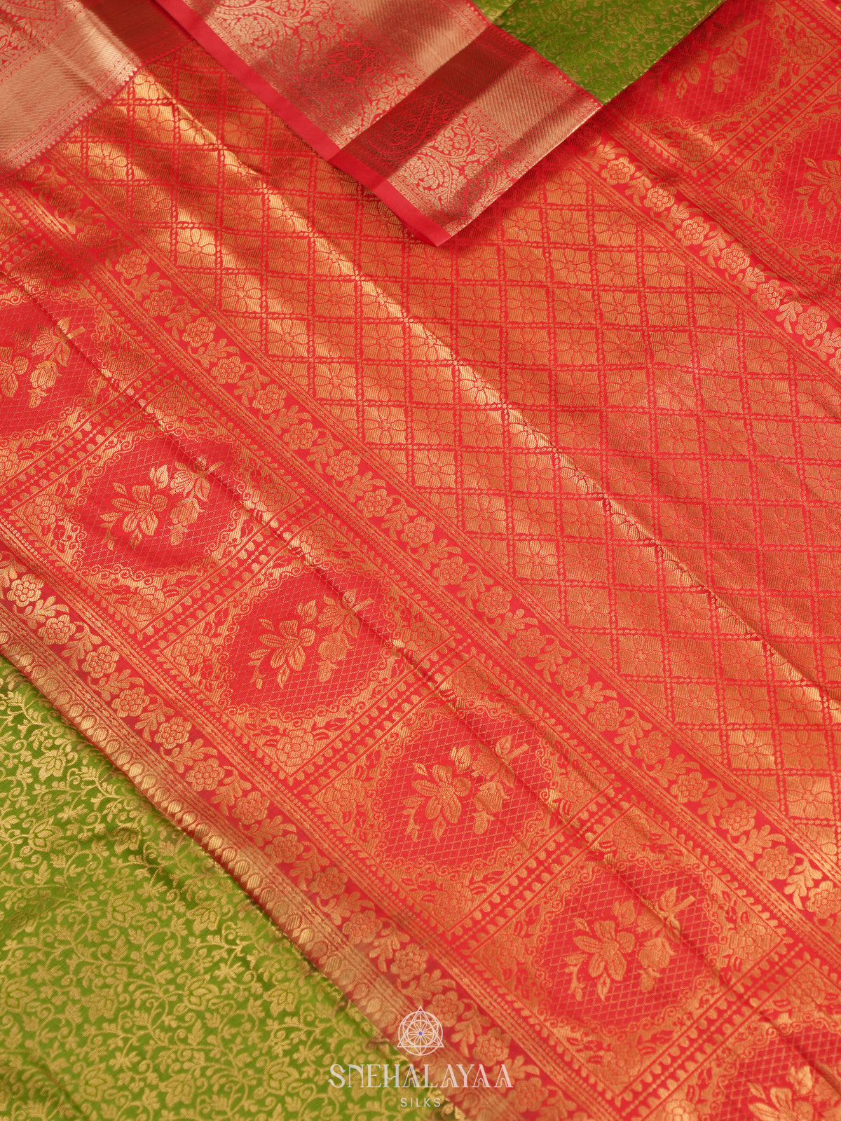 Emerald Green Art Silk Sraee