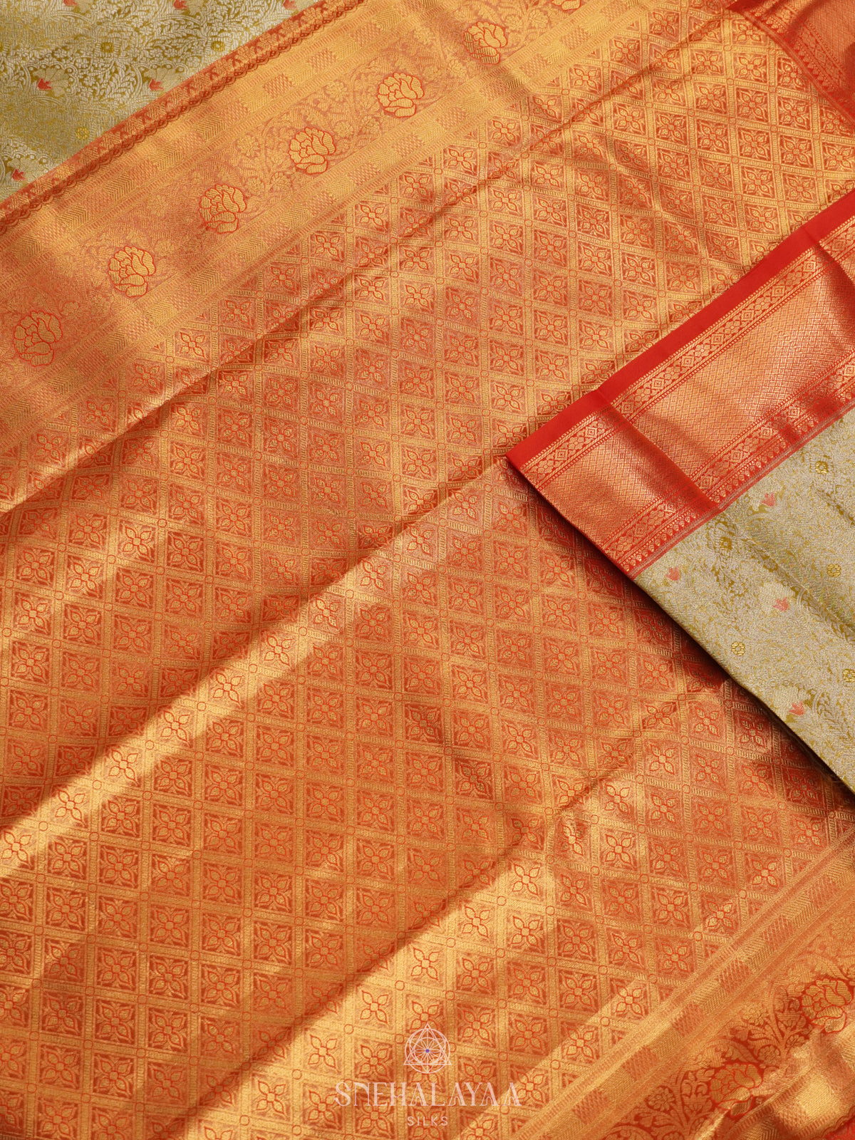 Yellow Art Silk Sraee